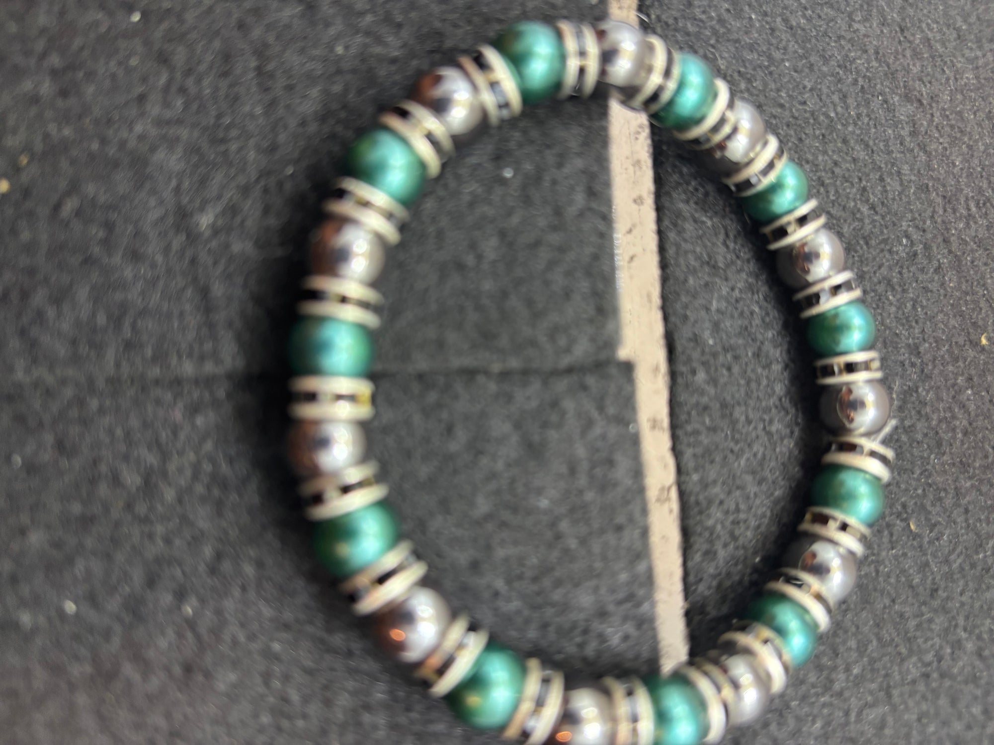 Hematite beaded bracelet
