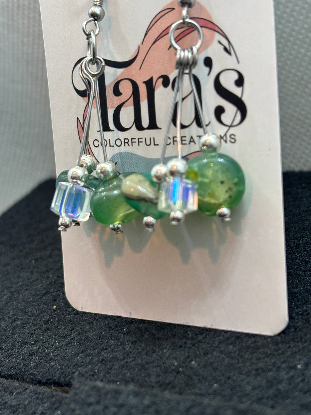 Jade earrings