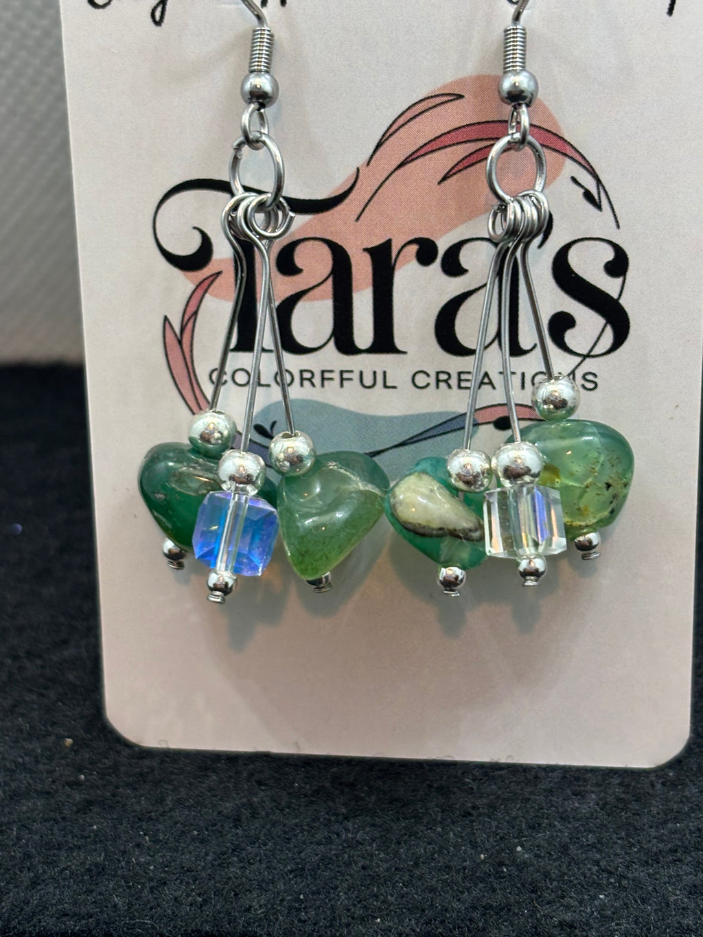 Jade earrings