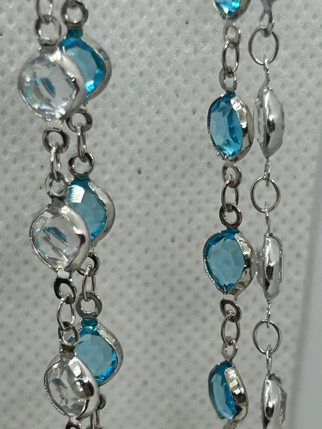 Blue and White Glass Necklace
