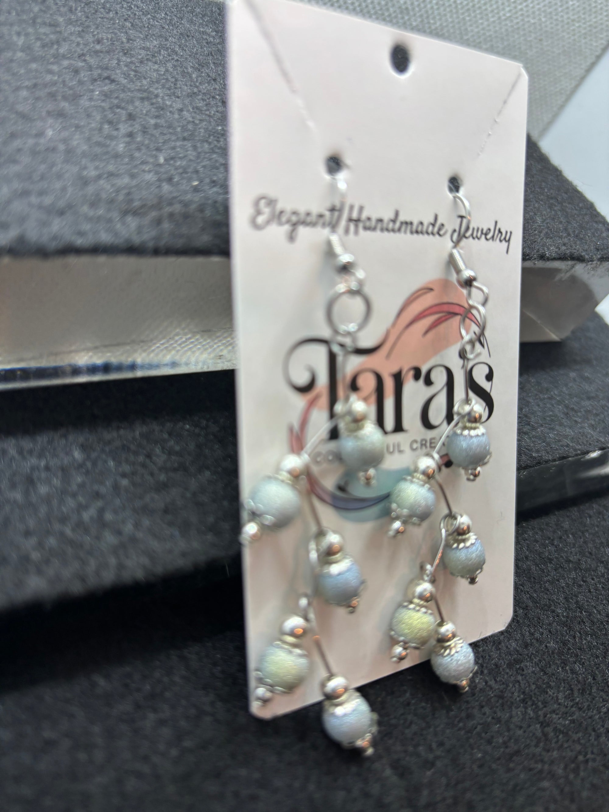 Frosted Blue Stager Earrings