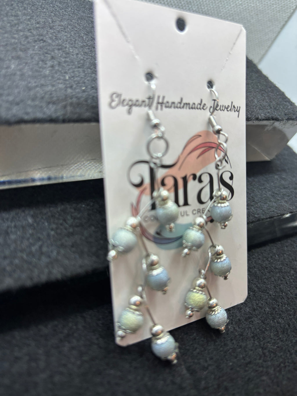 Frosted Blue Stager Earrings