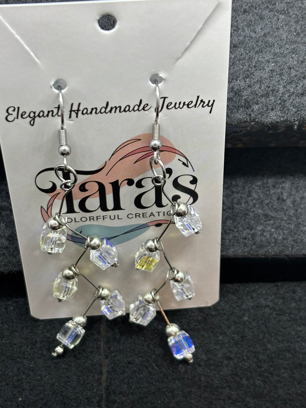 Glass Stager Earrings