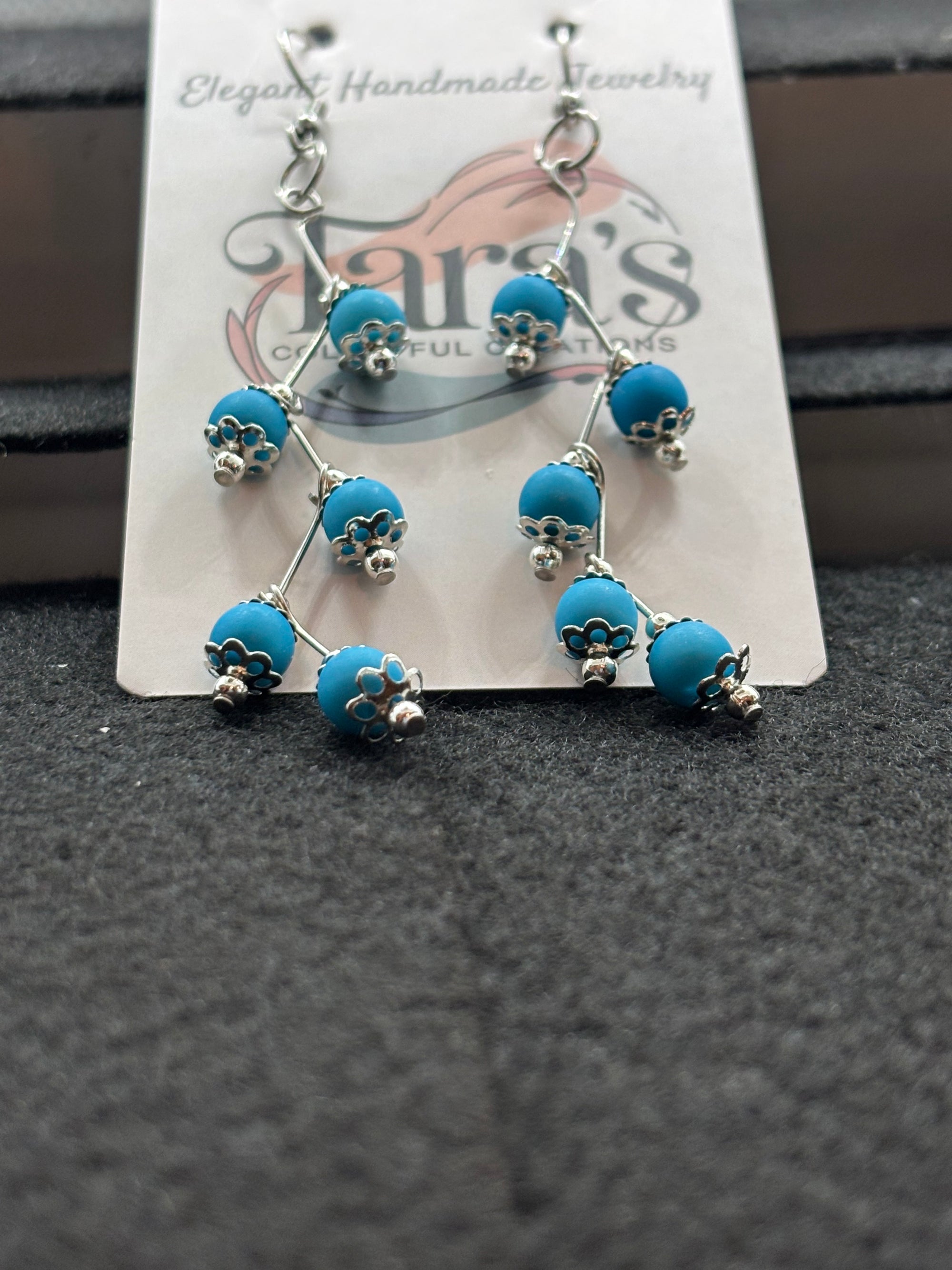Blue Stager Earring