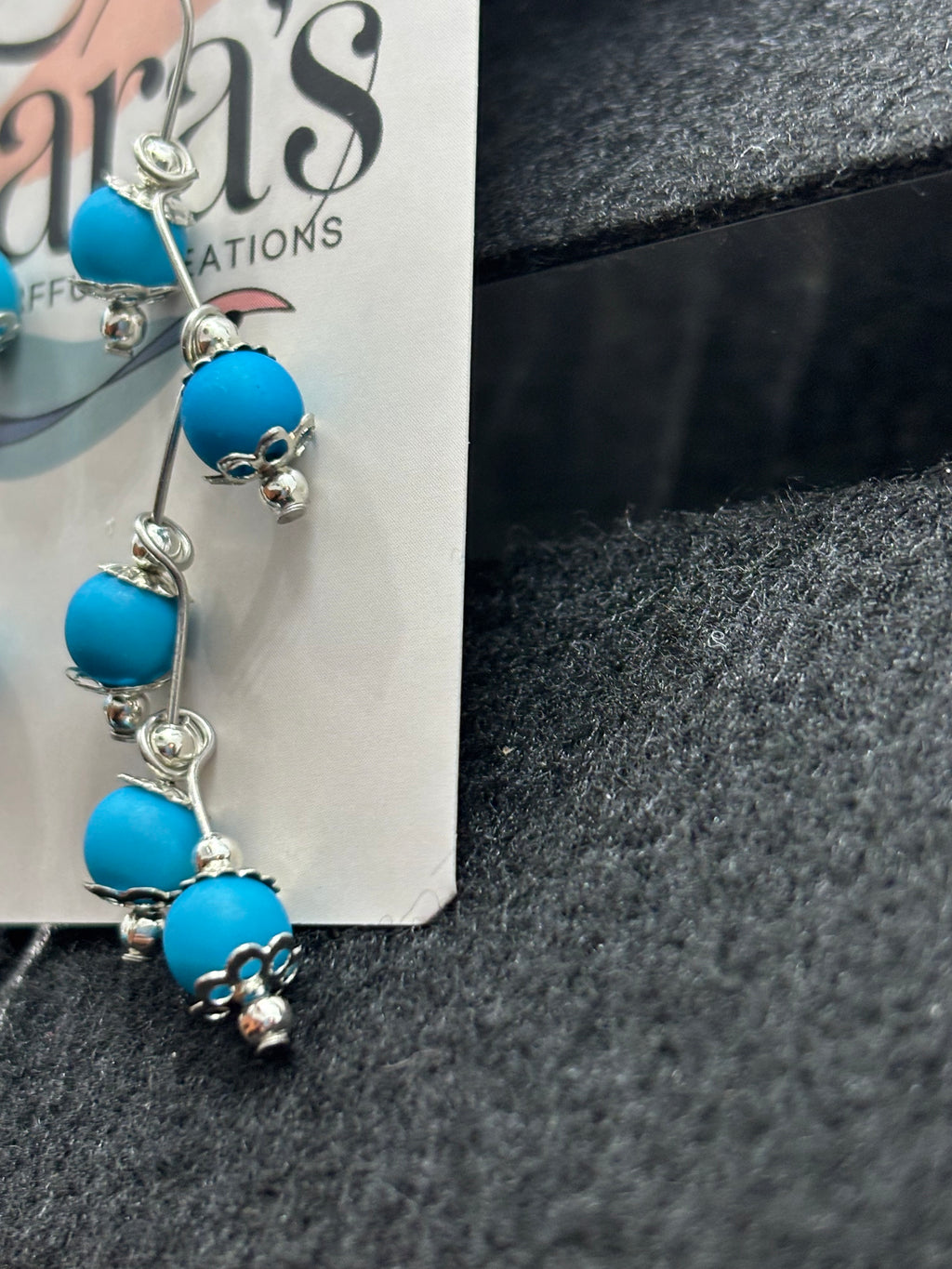 Blue Stager Earring