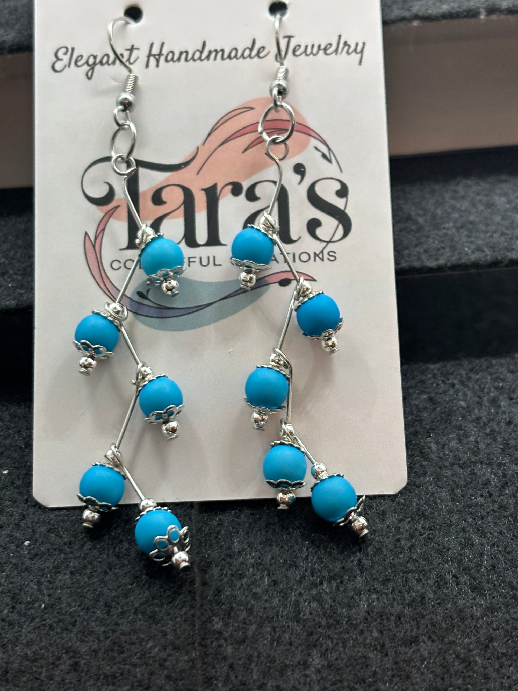 Blue Stager Earring