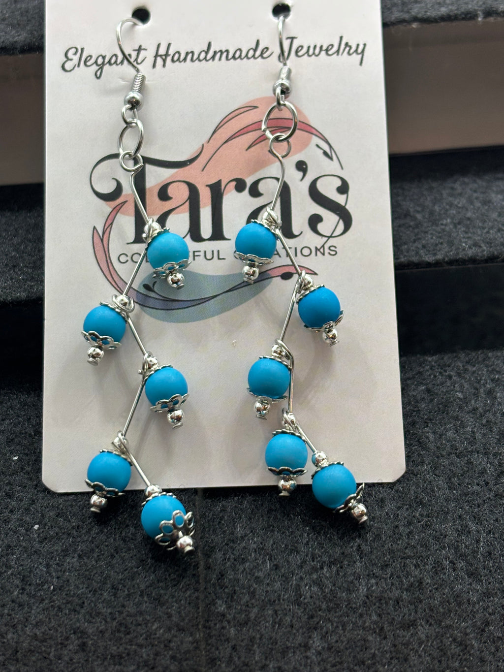 Blue Stager Earring