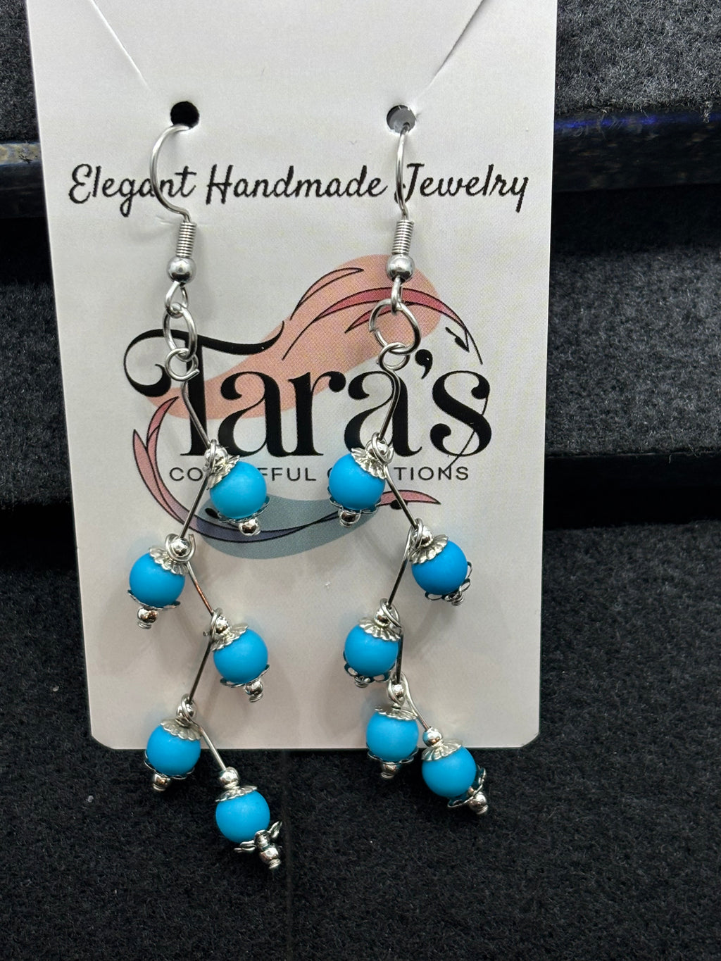 Blue Stager Earring