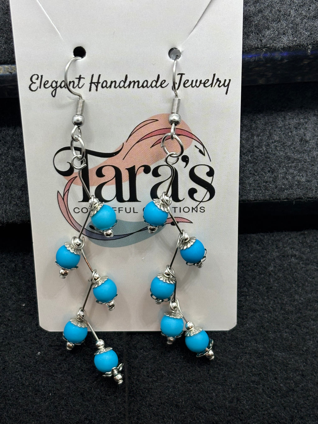 Blue Stager Earring