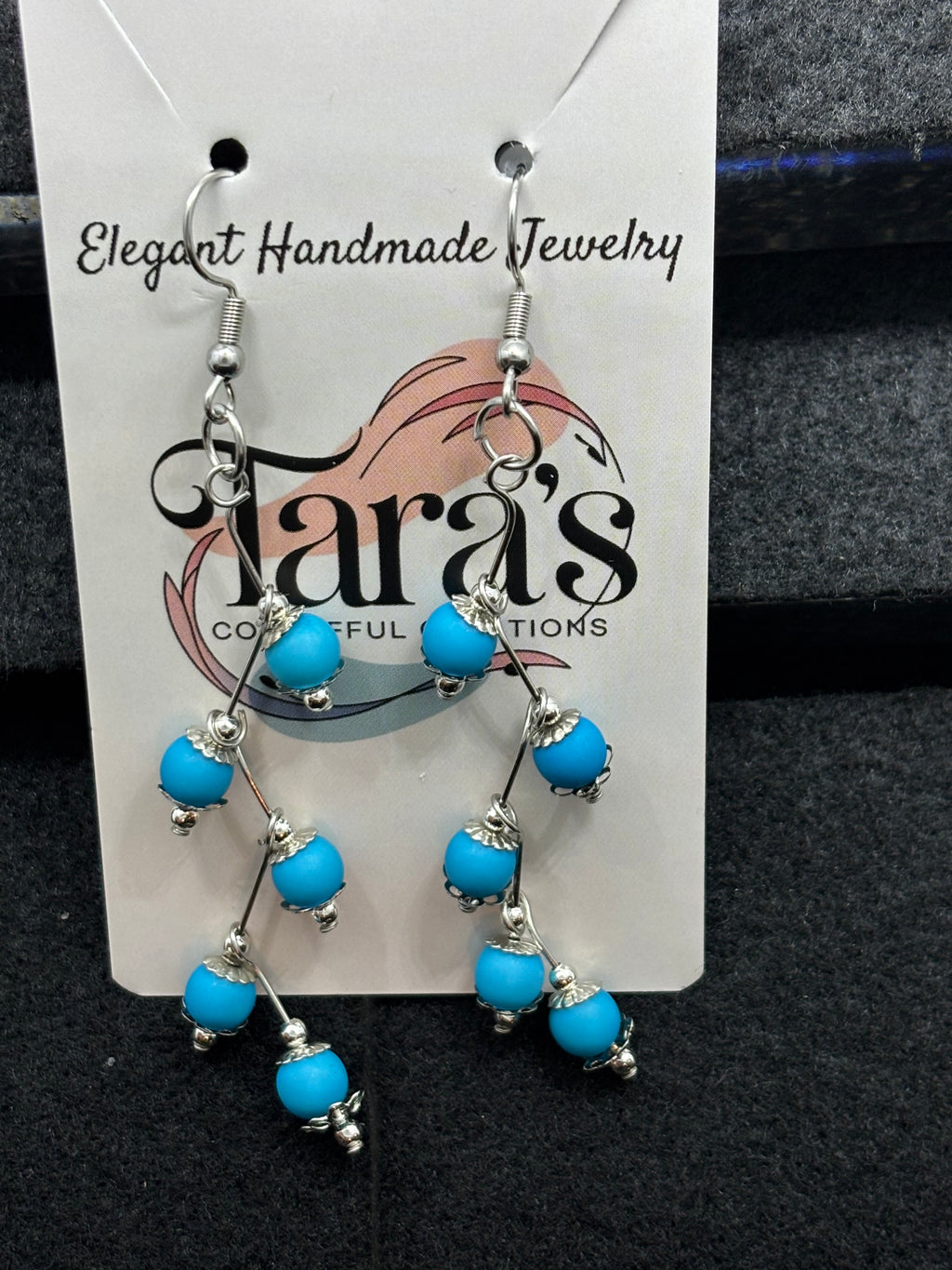 Blue Stager Earring