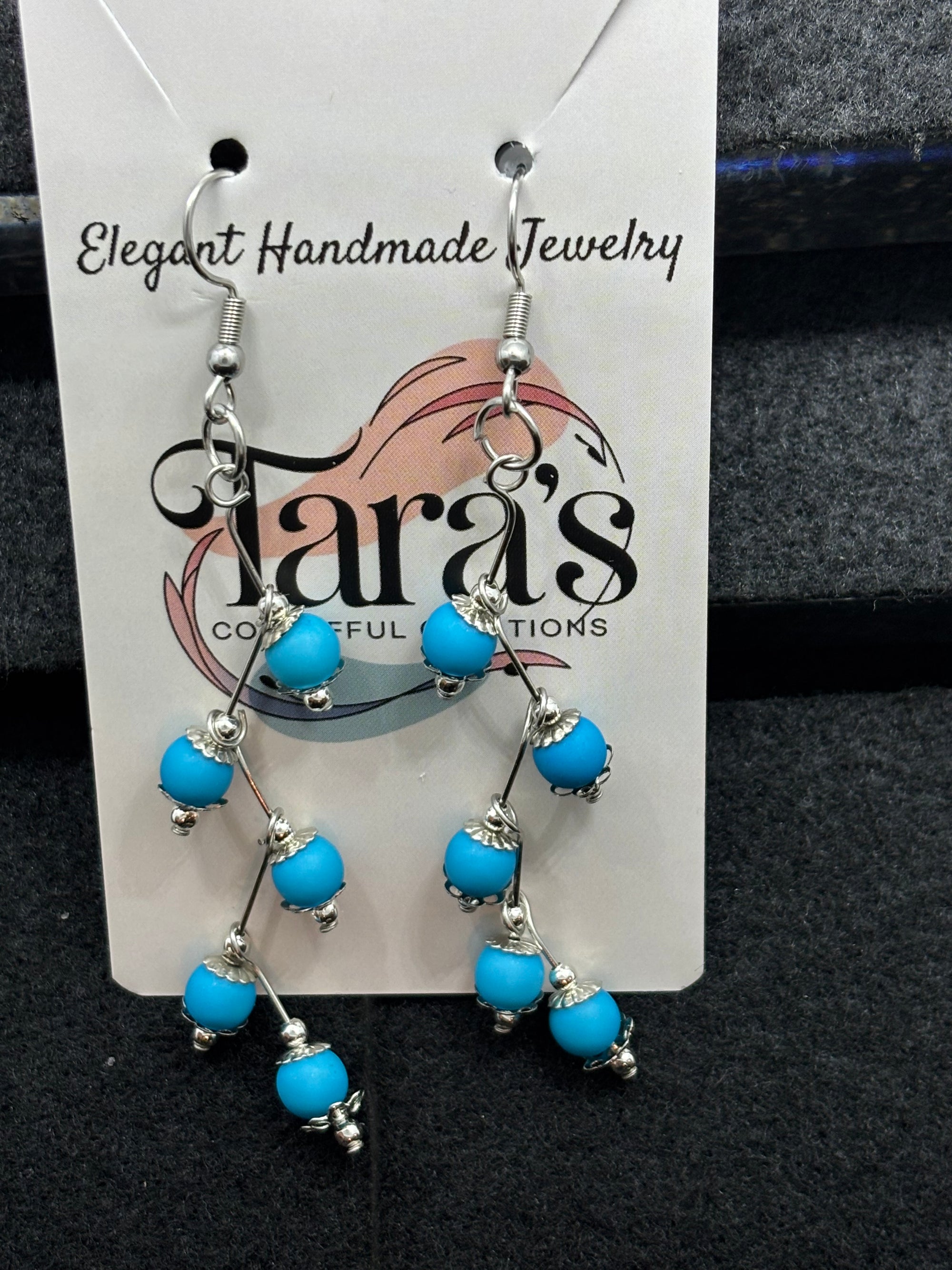 Blue Stager Earring