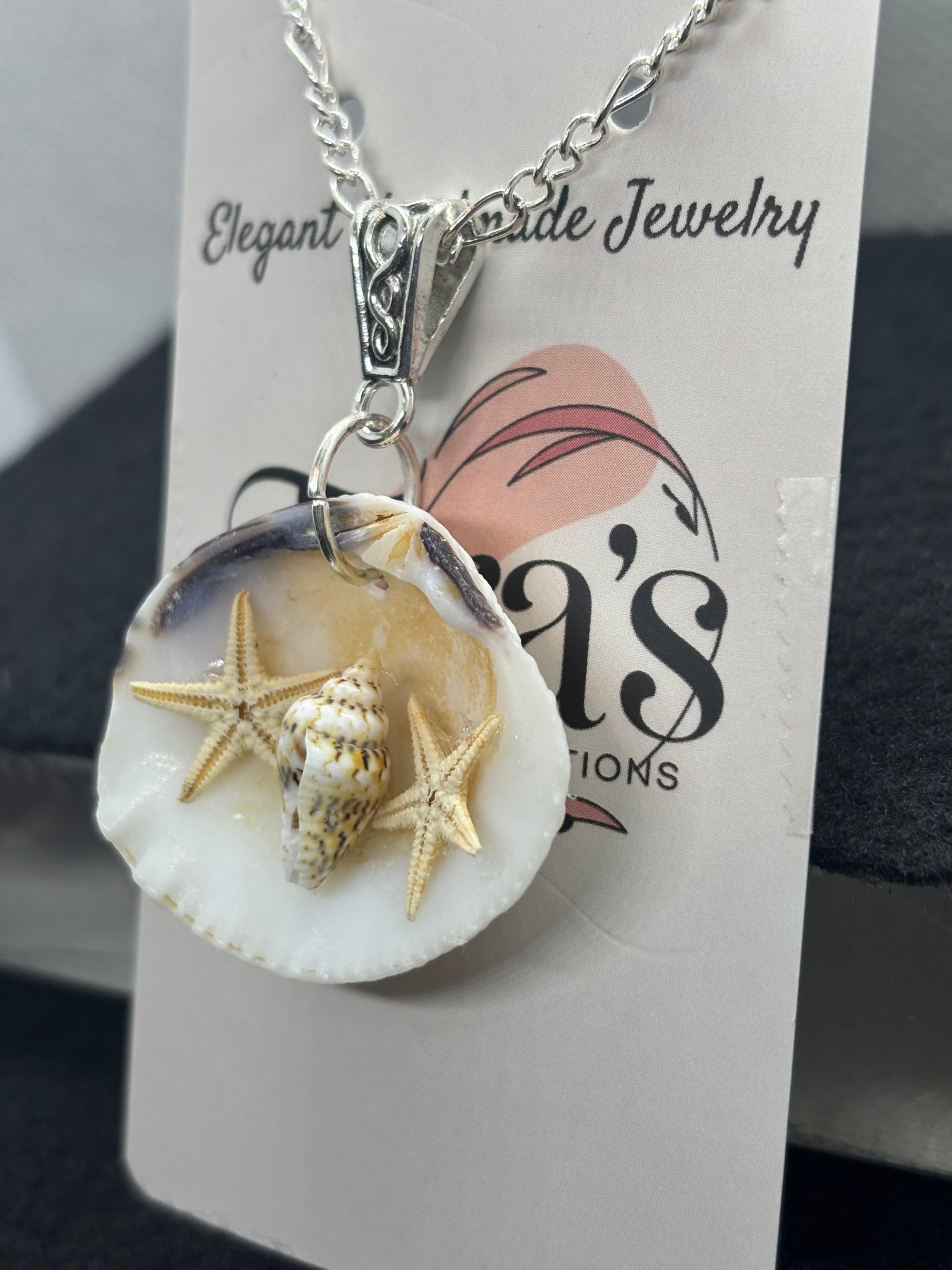 Seashell and Starfish Necklace