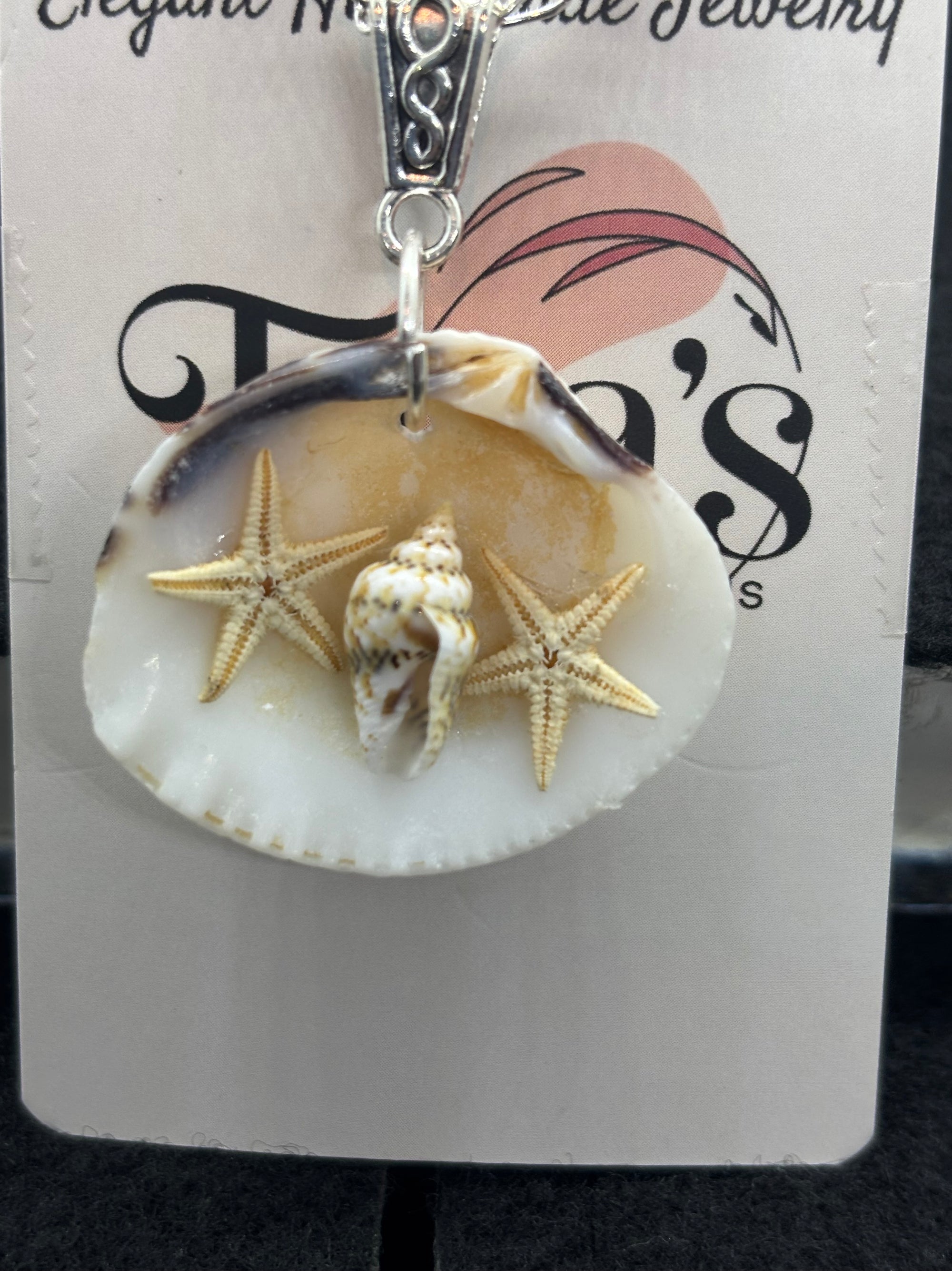 Seashell and Starfish Necklace