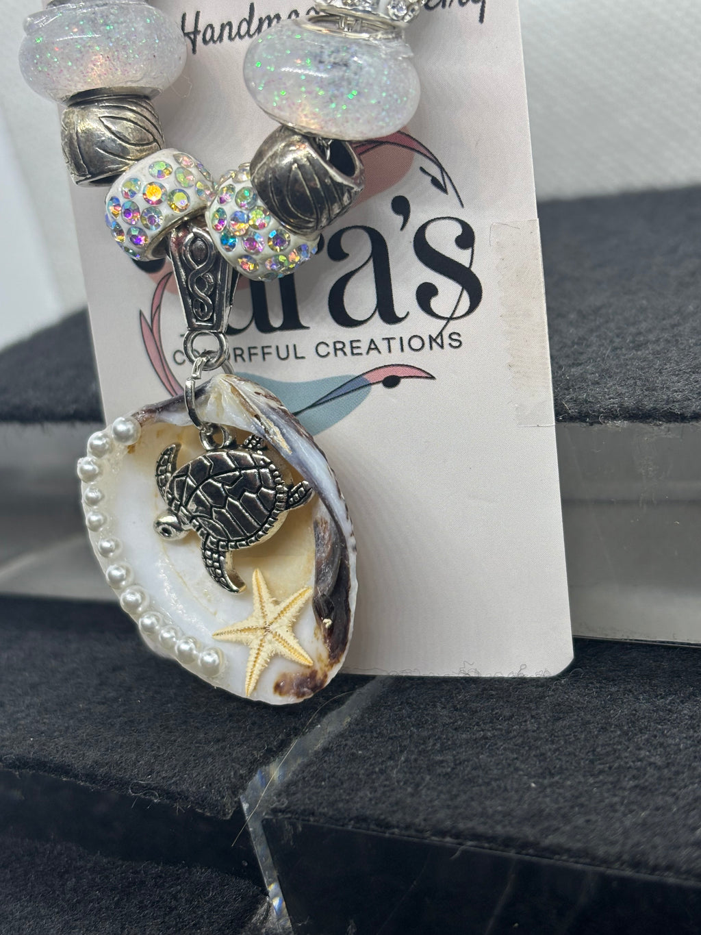 Seashell Beaded Chain Necklace