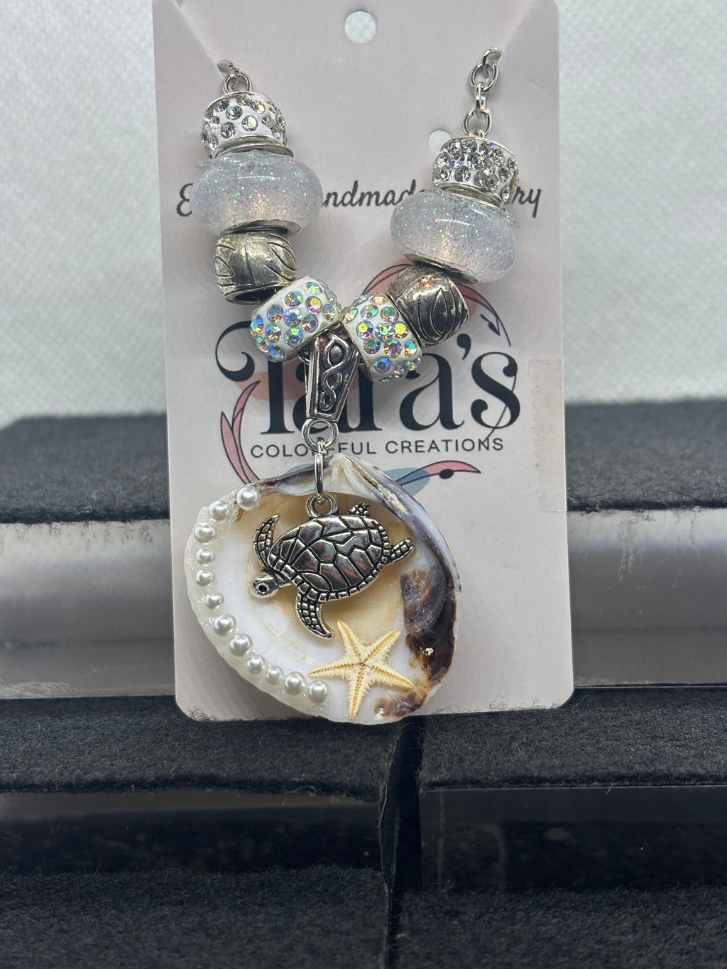 Seashell Beaded Chain Necklace