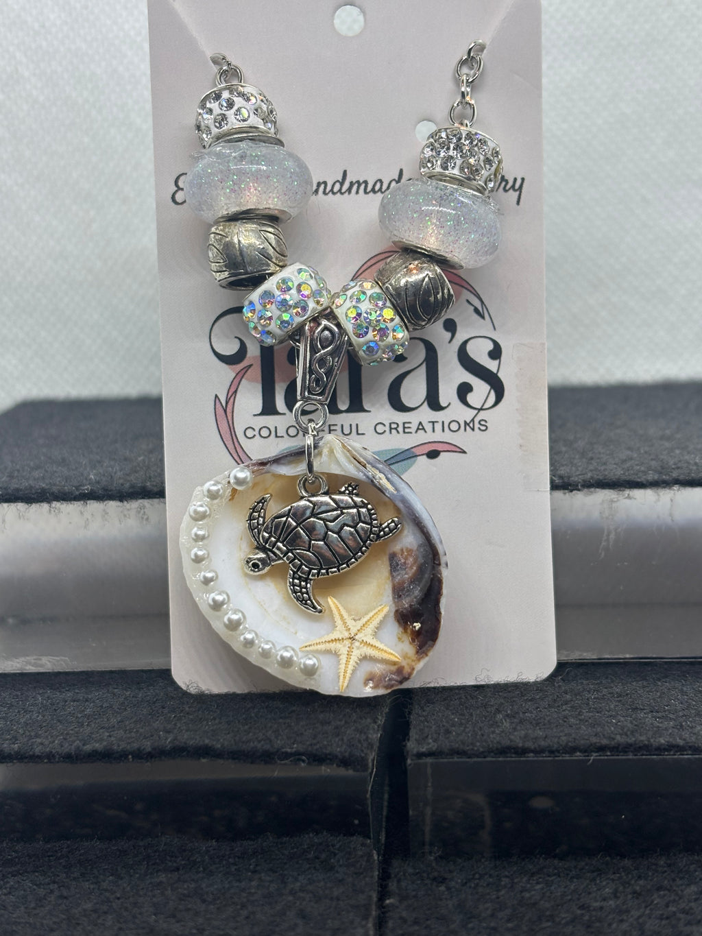 Seashell Beaded Chain Necklace