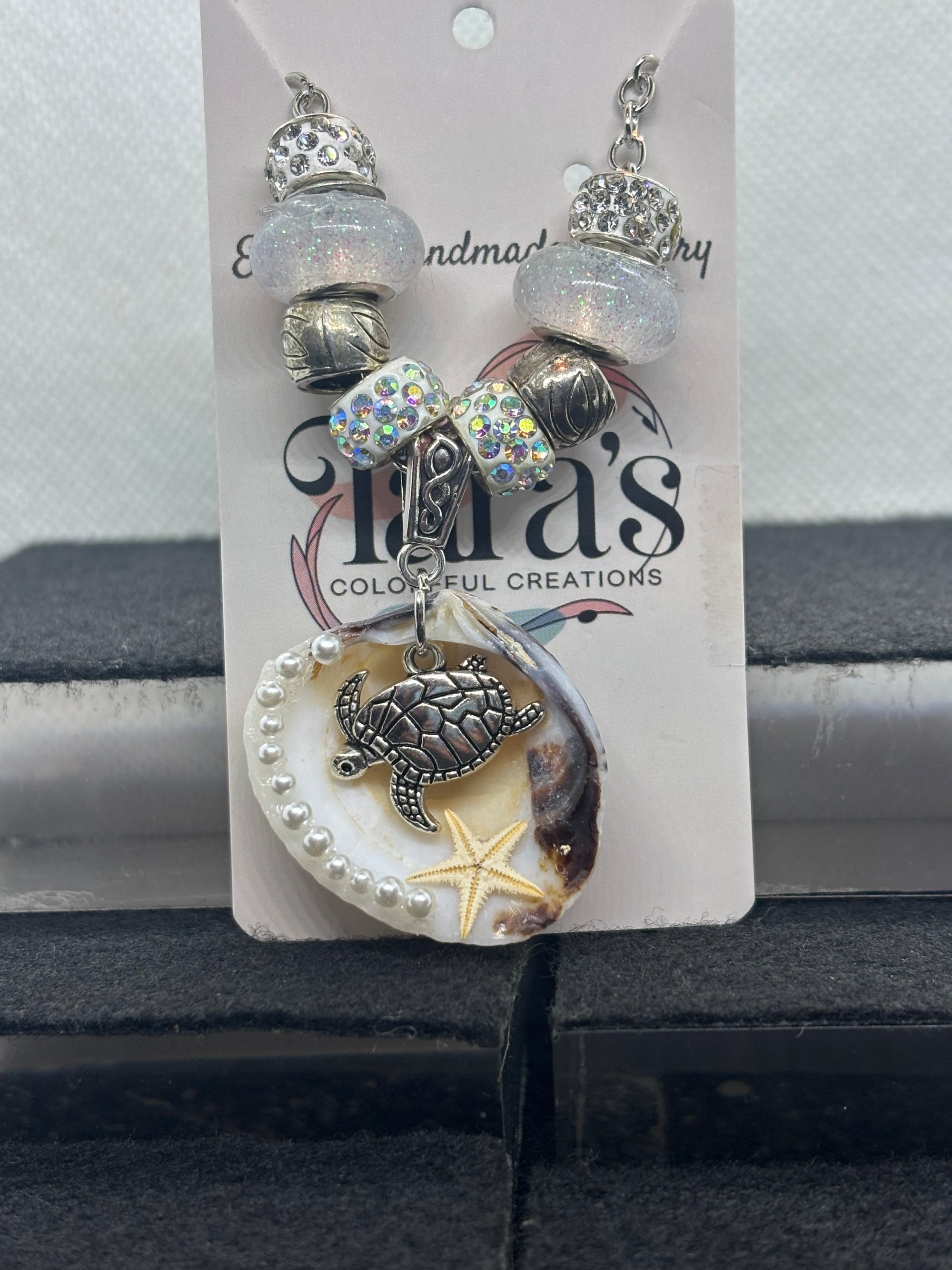 Seashell Beaded Chain Necklace