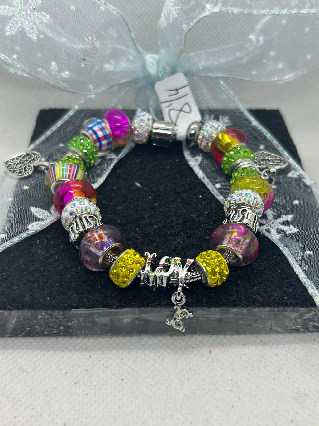 Love Multi- Colored Charm Bracelet