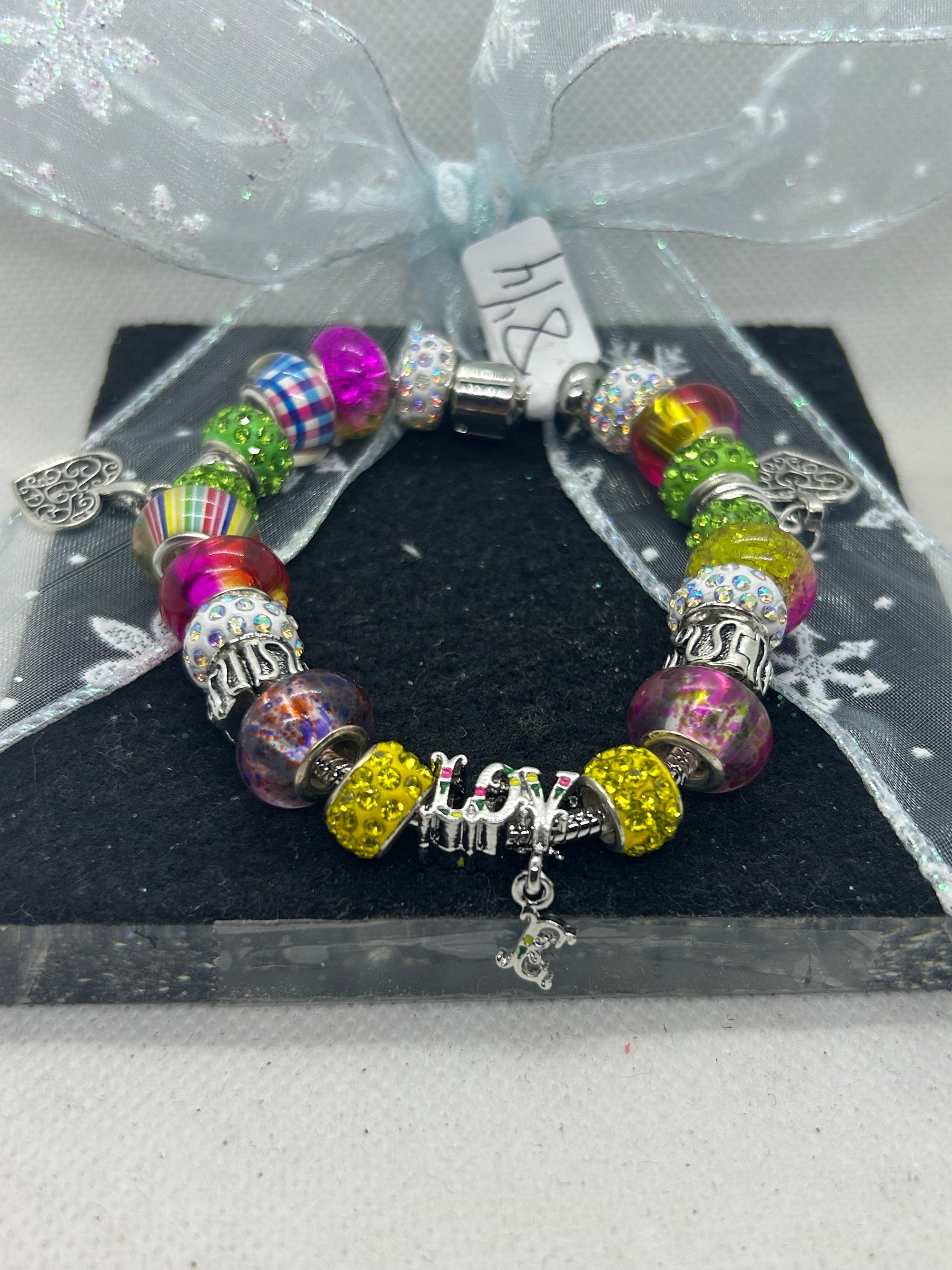 Love Multi- Colored Charm Bracelet