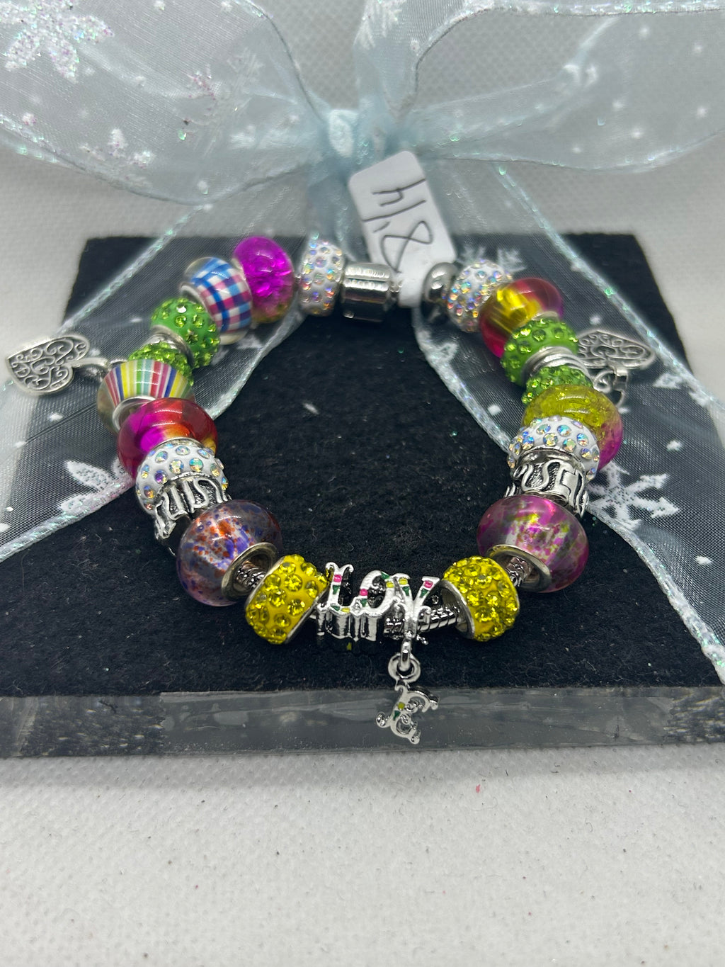 Love Multi- Colored Charm Bracelet