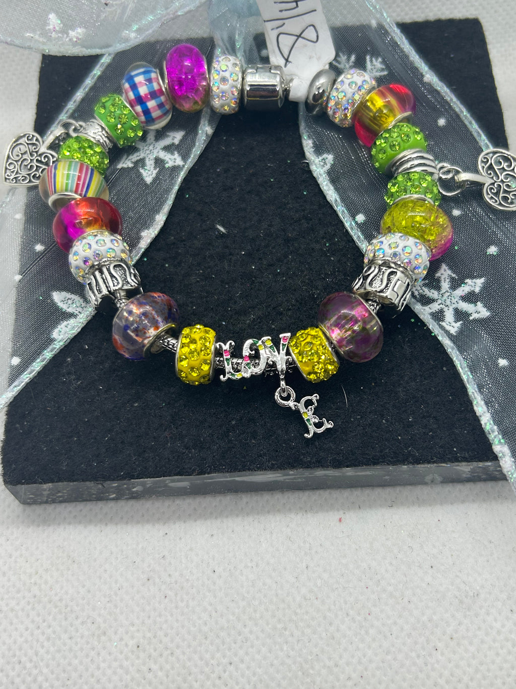 Love Multi- Colored Charm Bracelet