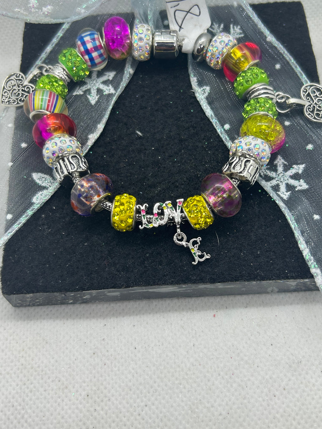 Love Multi- Colored Charm Bracelet