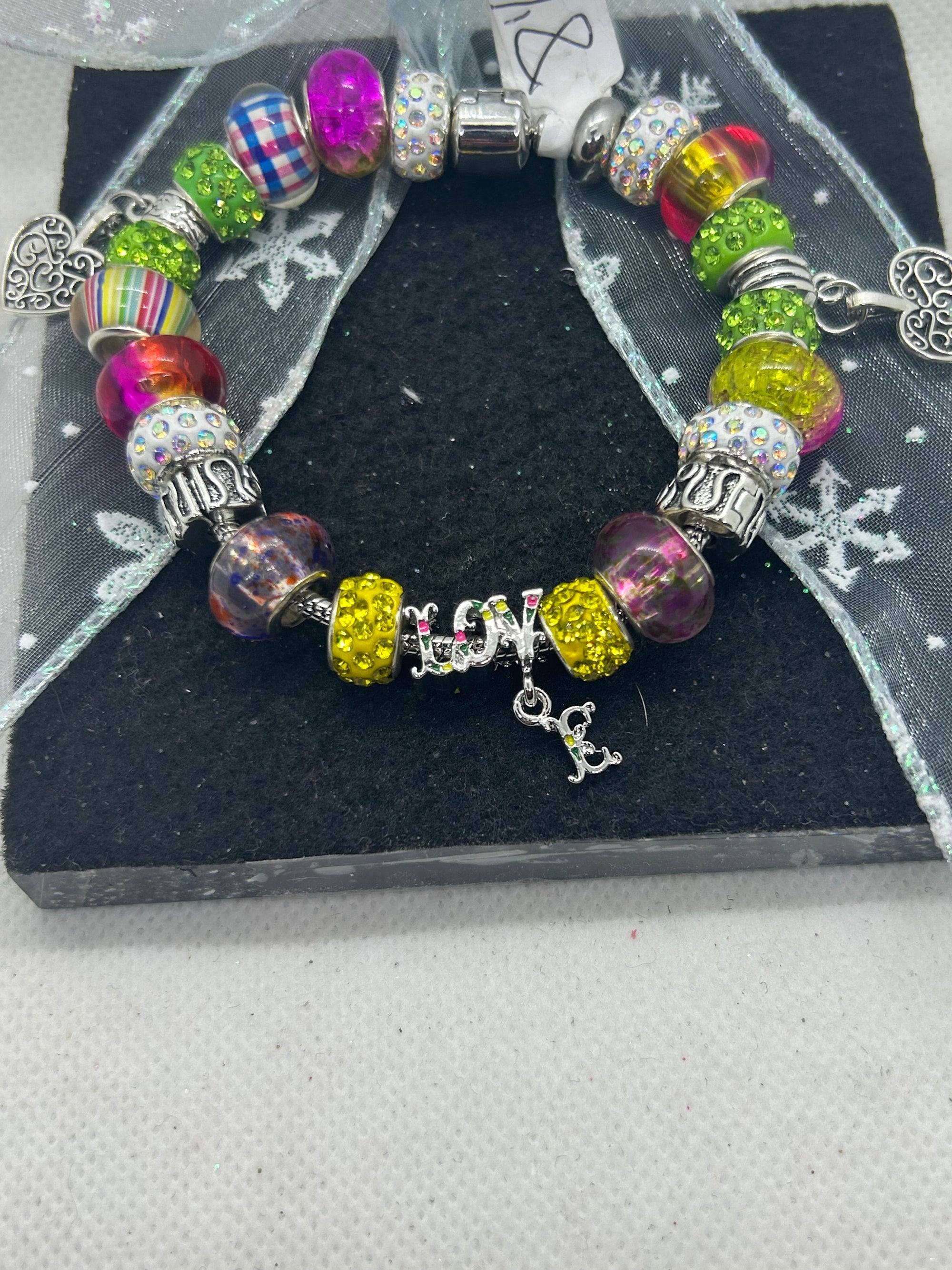 Love Multi- Colored Charm Bracelet