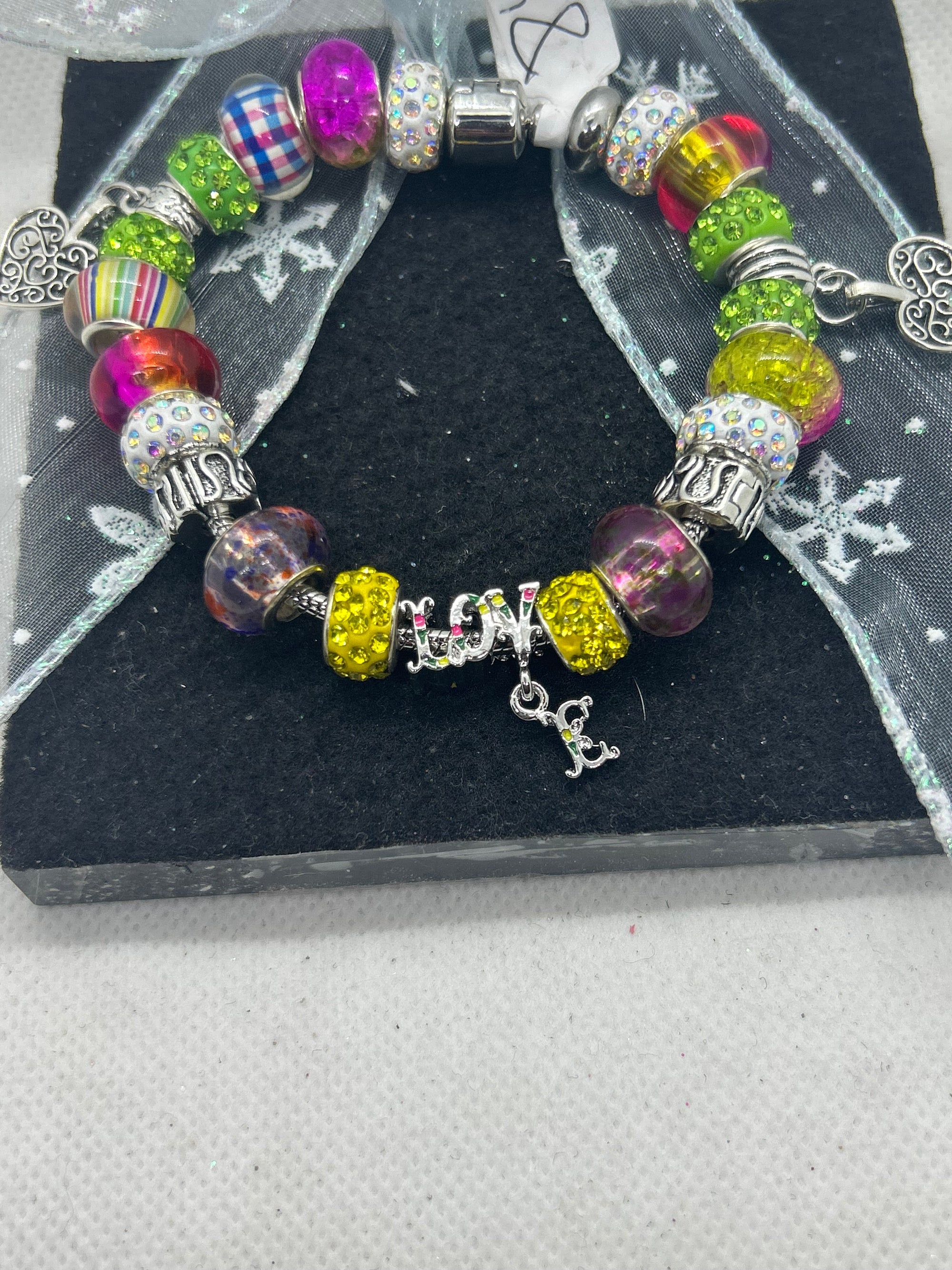 Love Multi- Colored Charm Bracelet