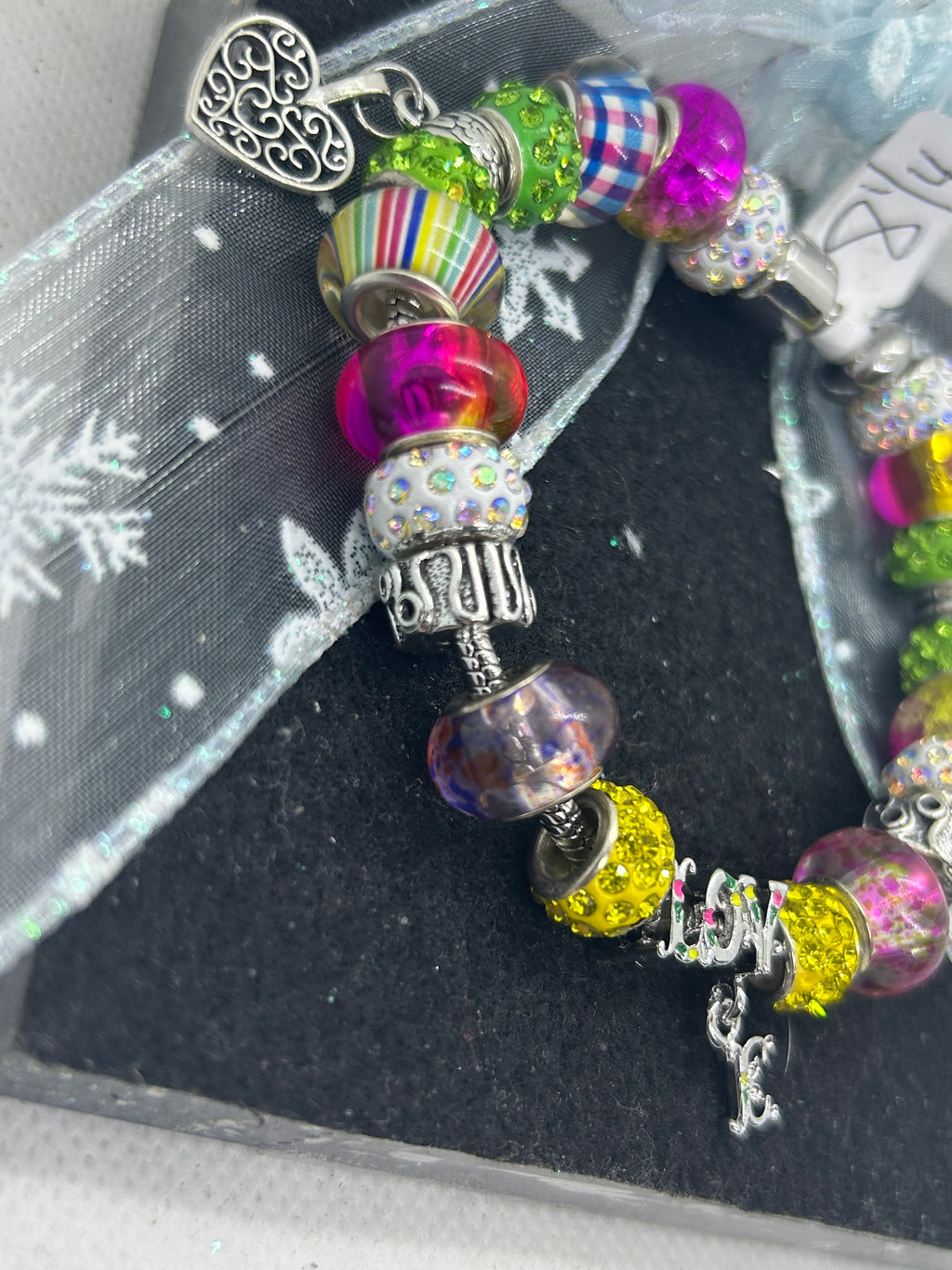 Love Multi- Colored Charm Bracelet