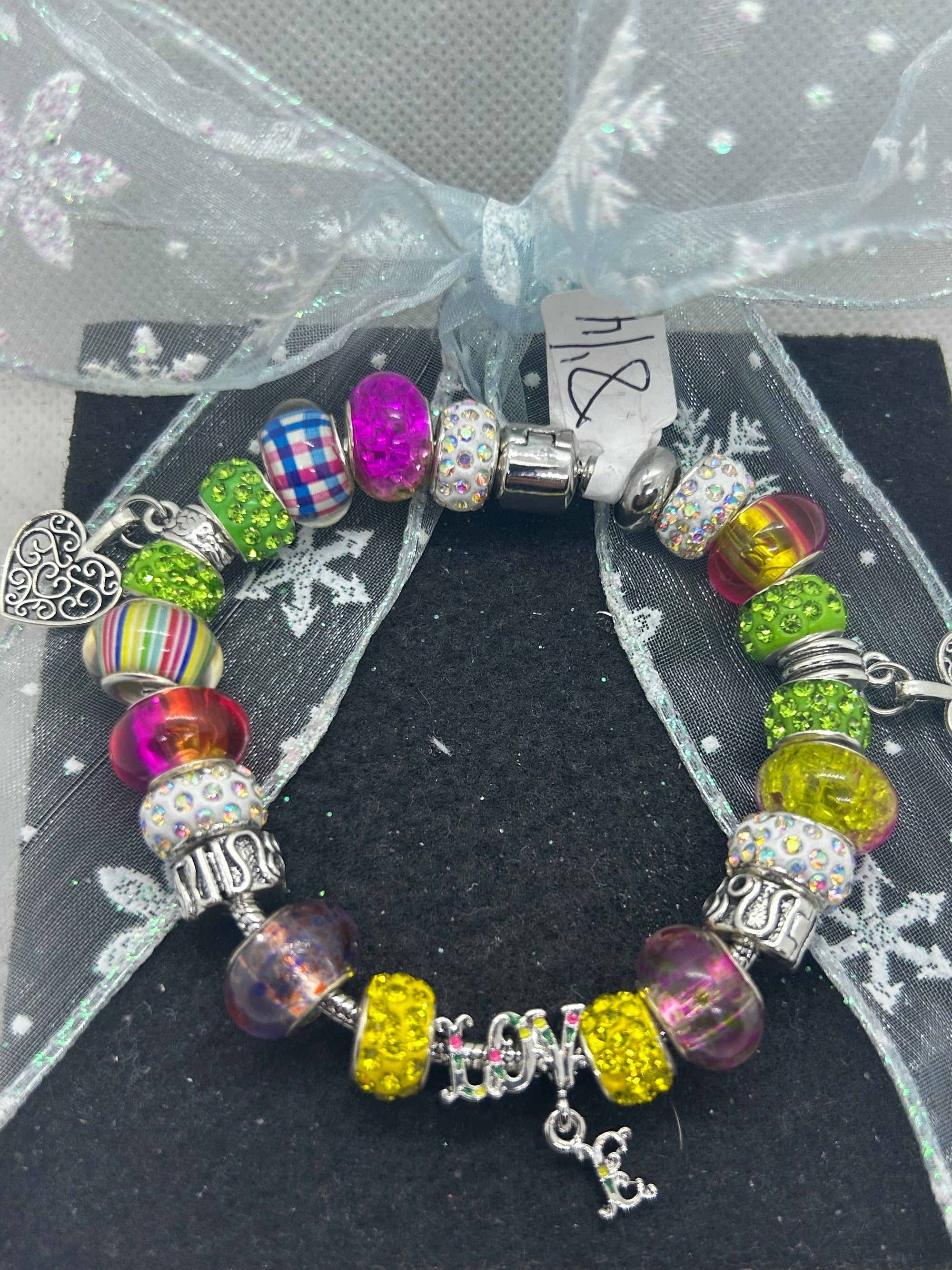 Love Multi- Colored Charm Bracelet