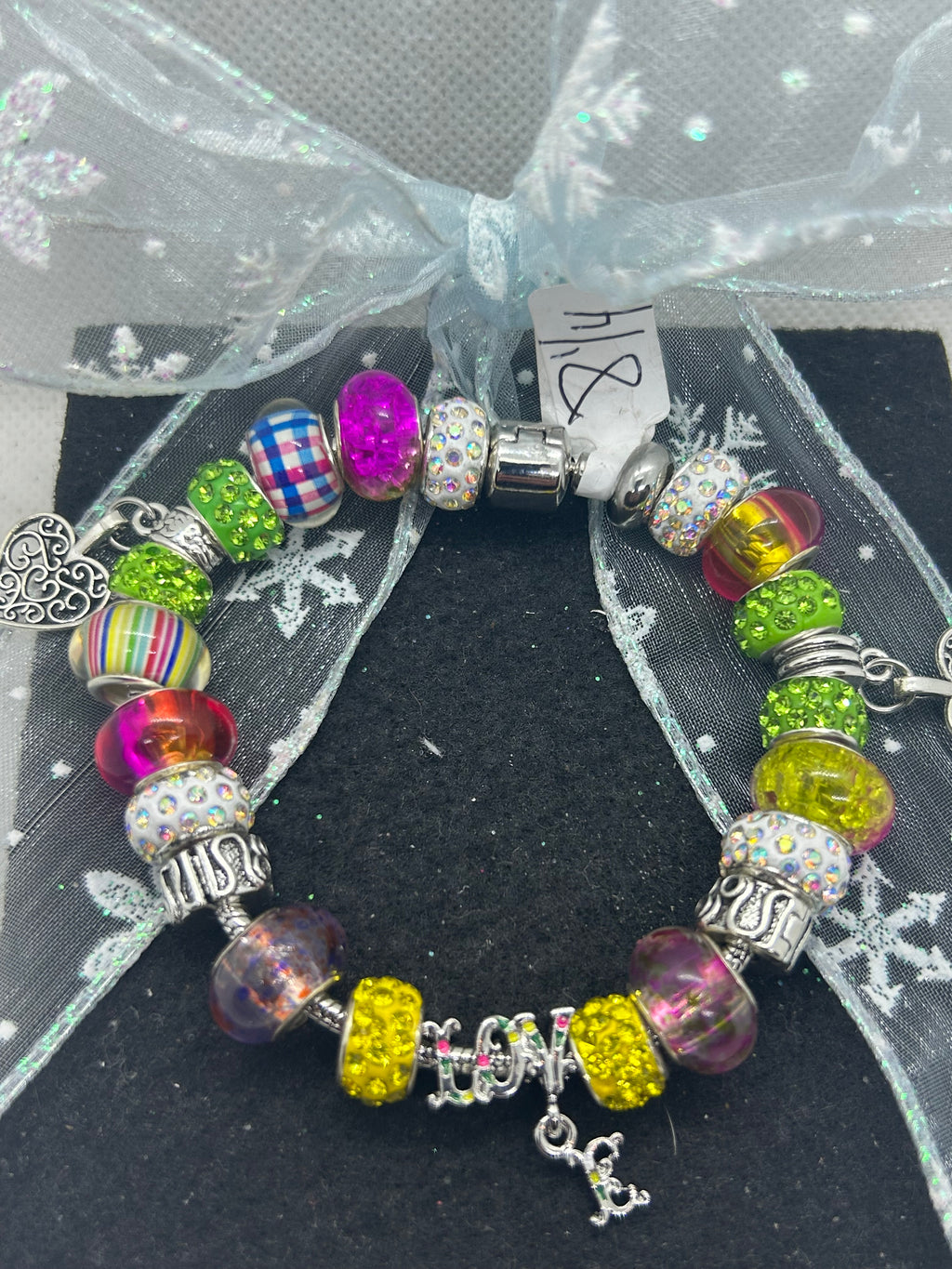 Love Multi- Colored Charm Bracelet