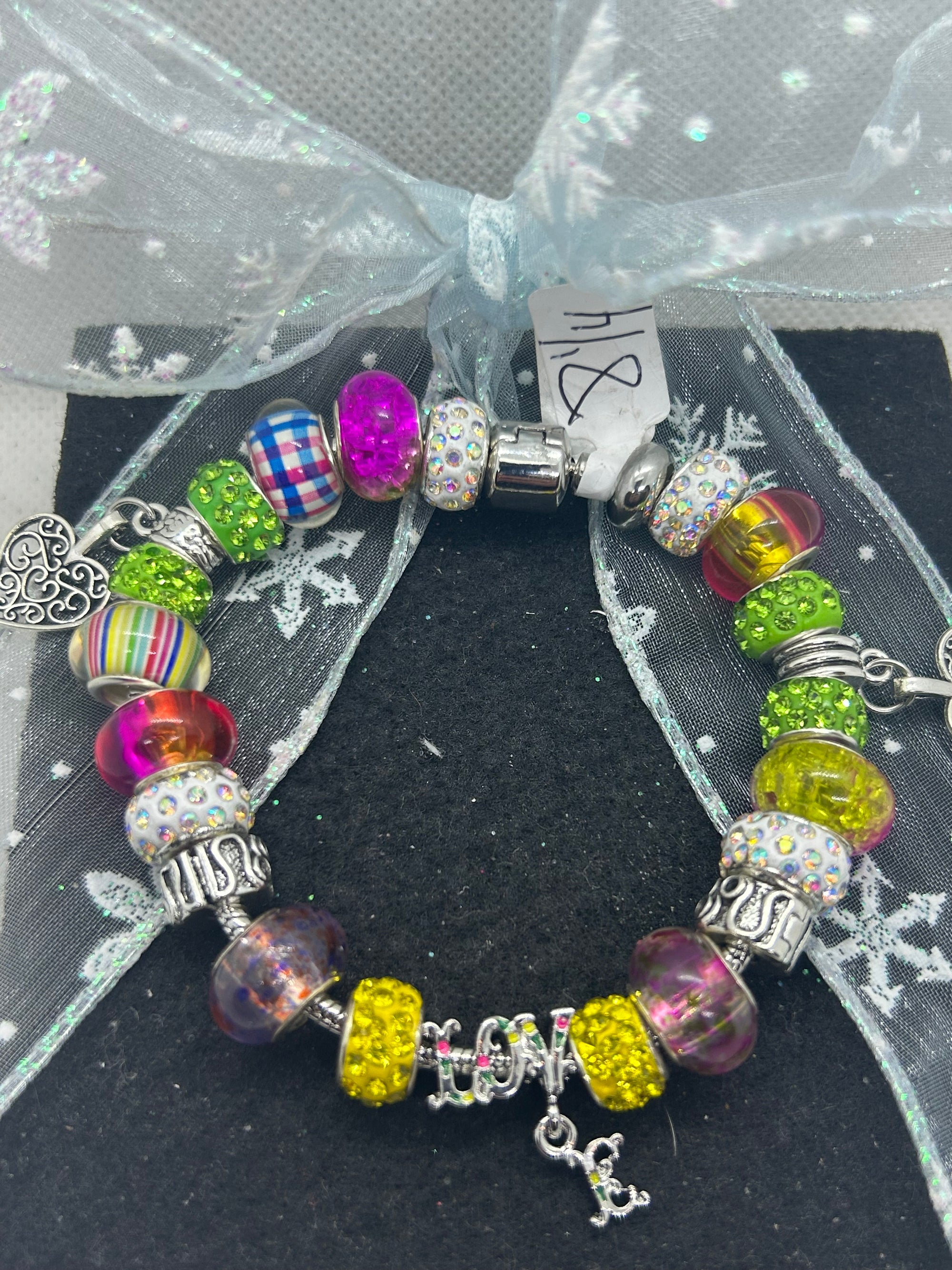 Love Multi- Colored Charm Bracelet