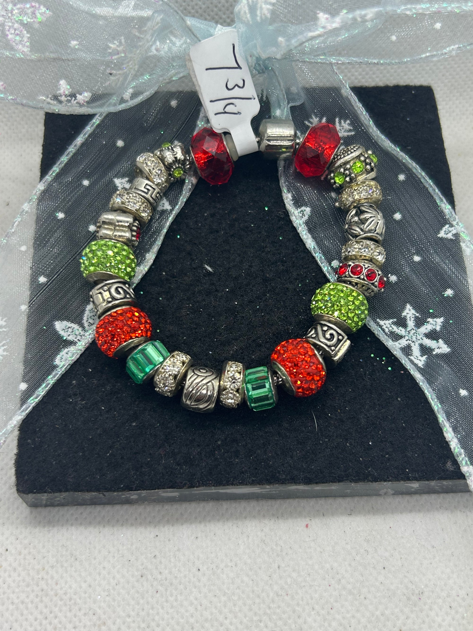 Green and Red Charm Bracelet