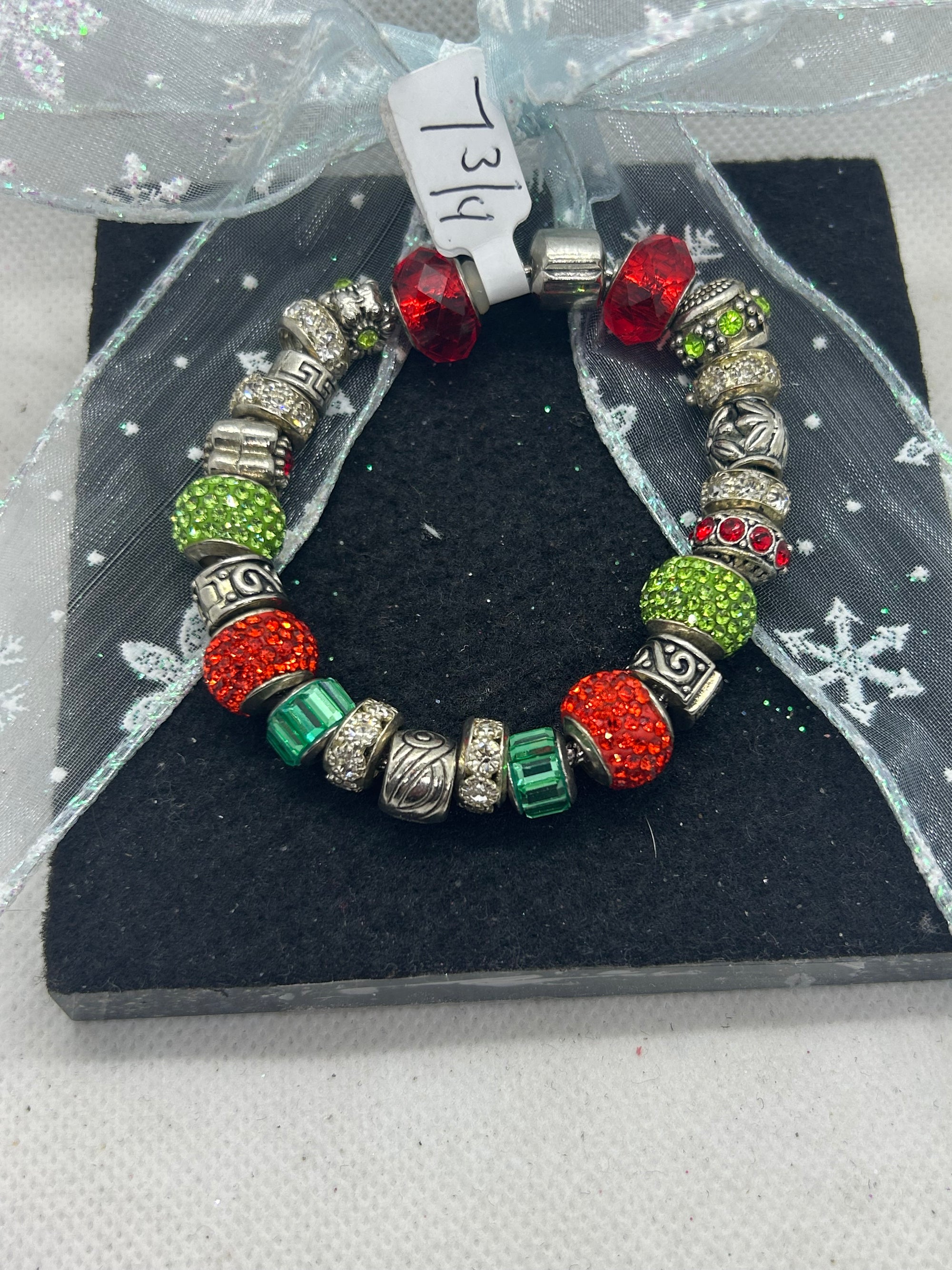Green and Red Charm Bracelet