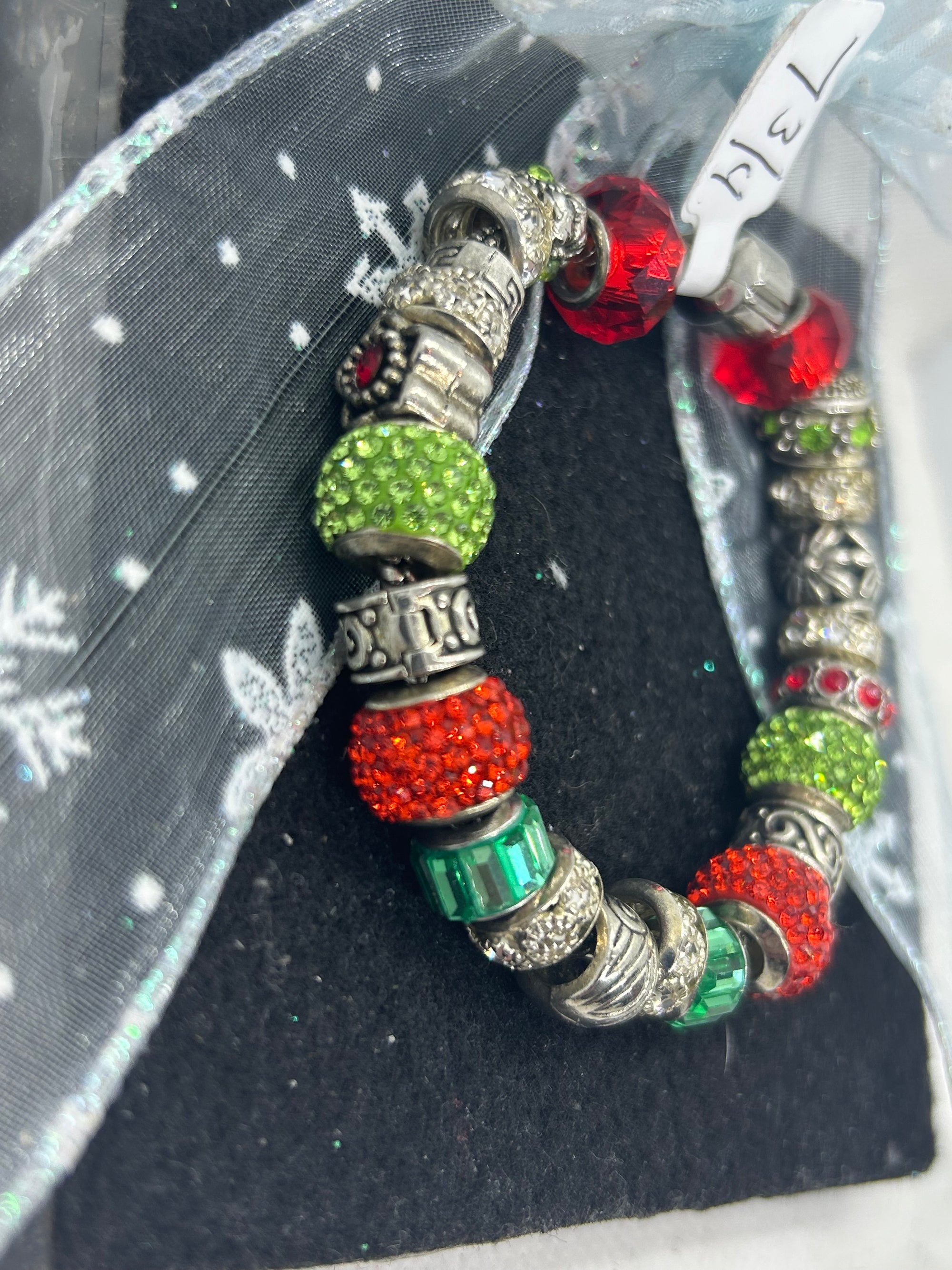 Green and Red Charm Bracelet