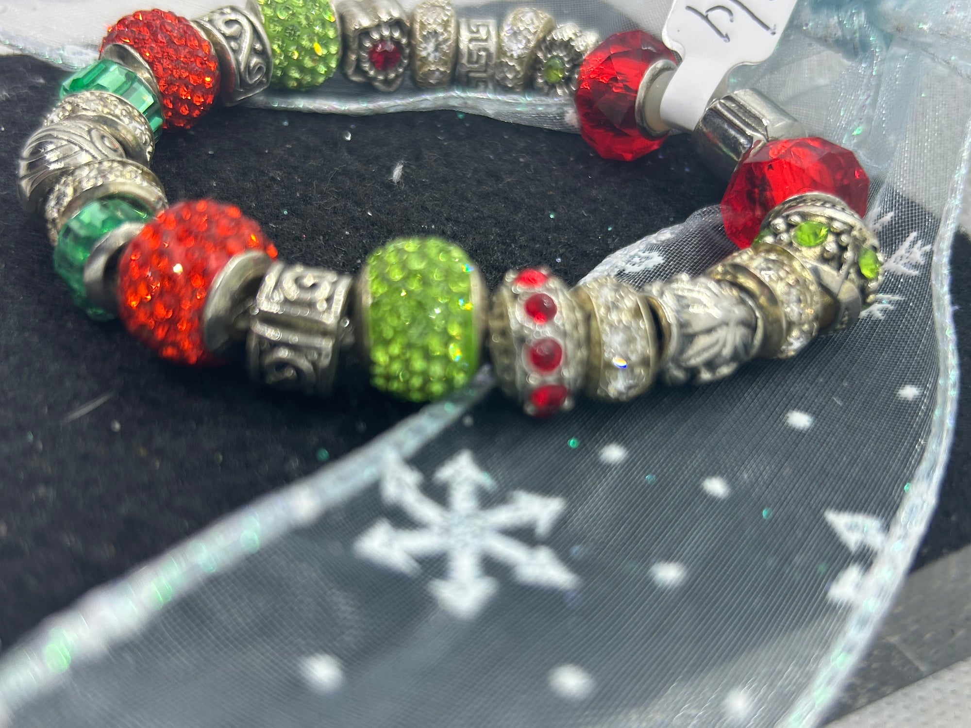 Green and Red Charm Bracelet