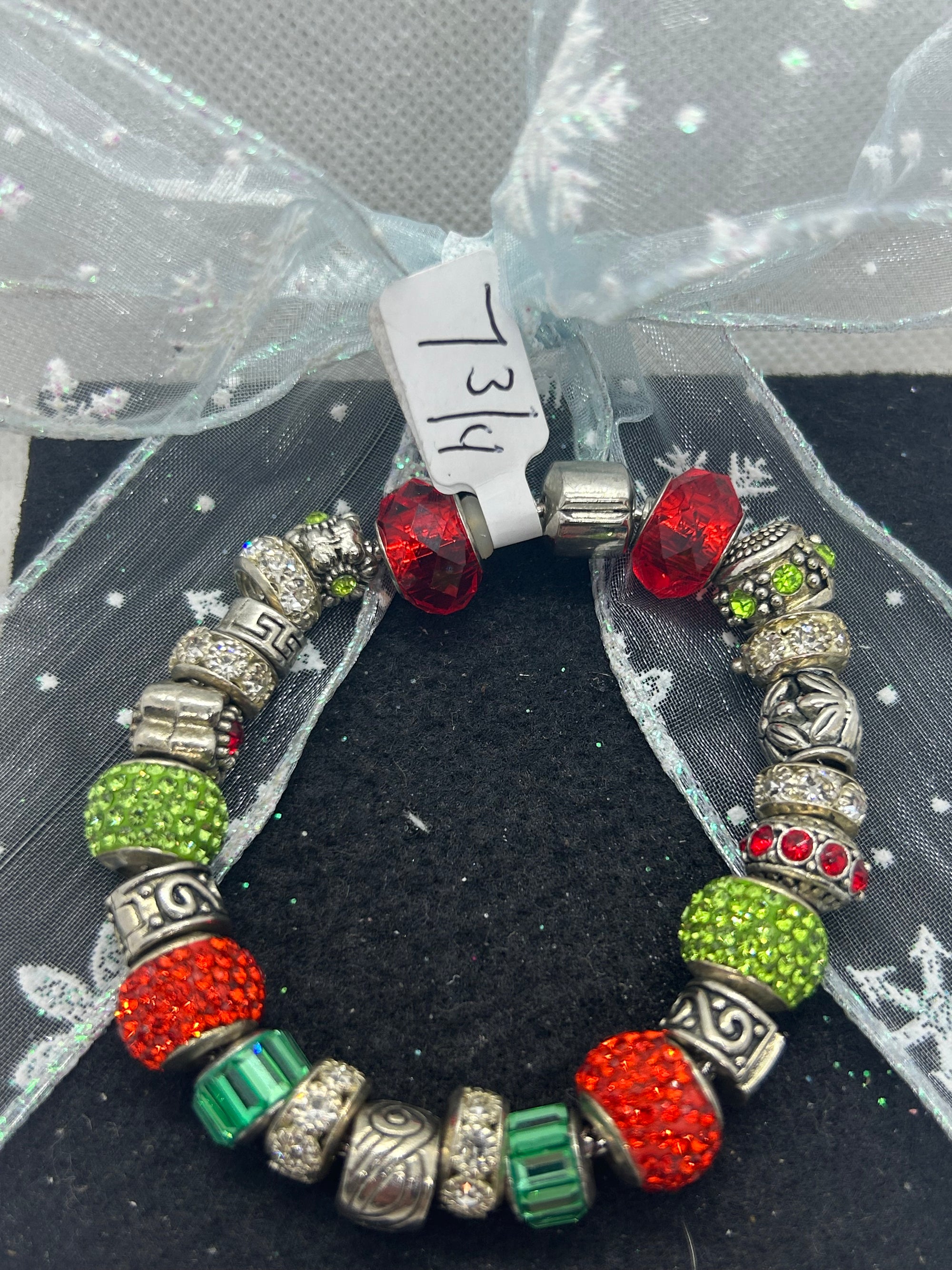 Green and Red Charm Bracelet