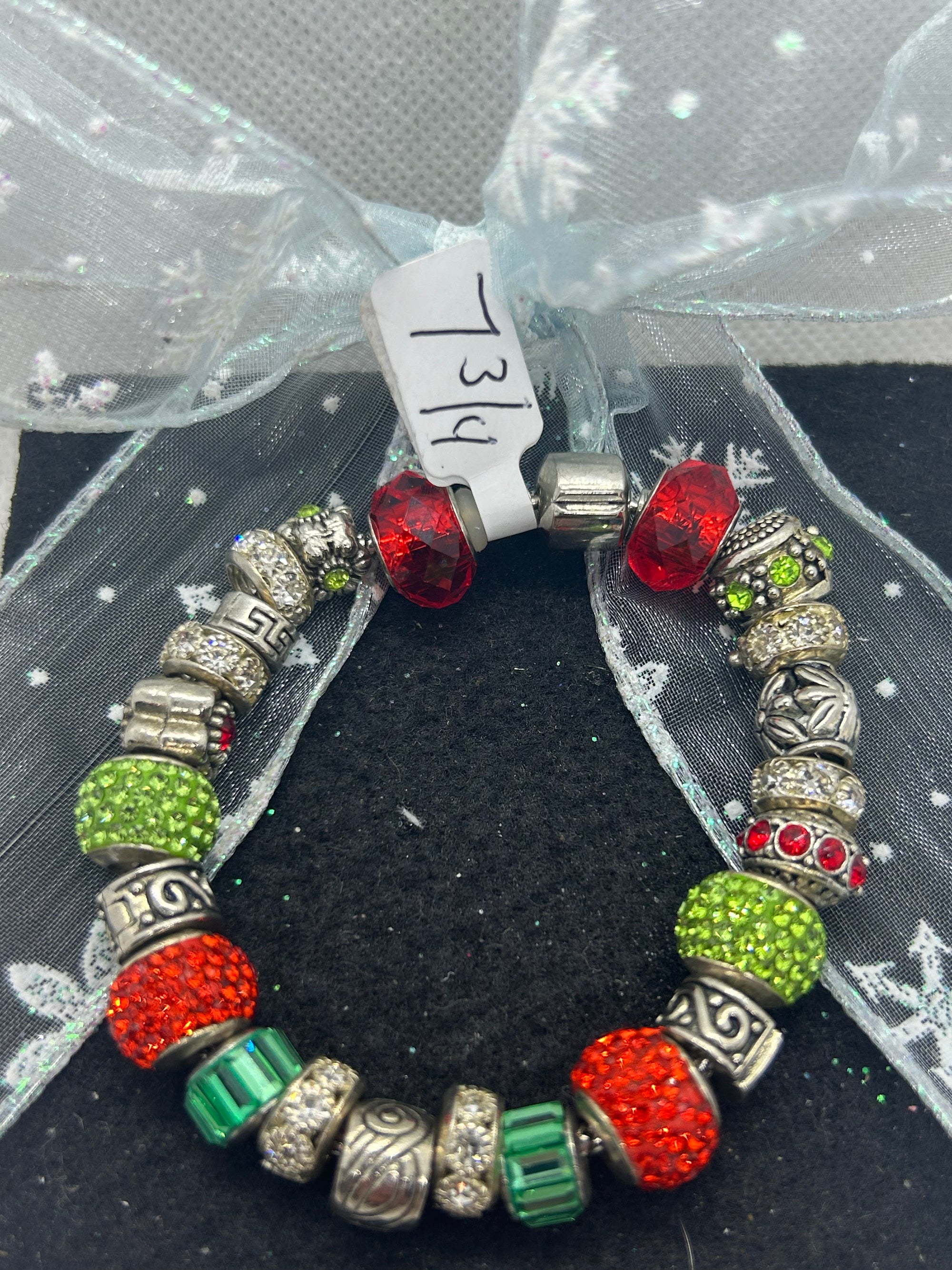 Green and Red Charm Bracelet