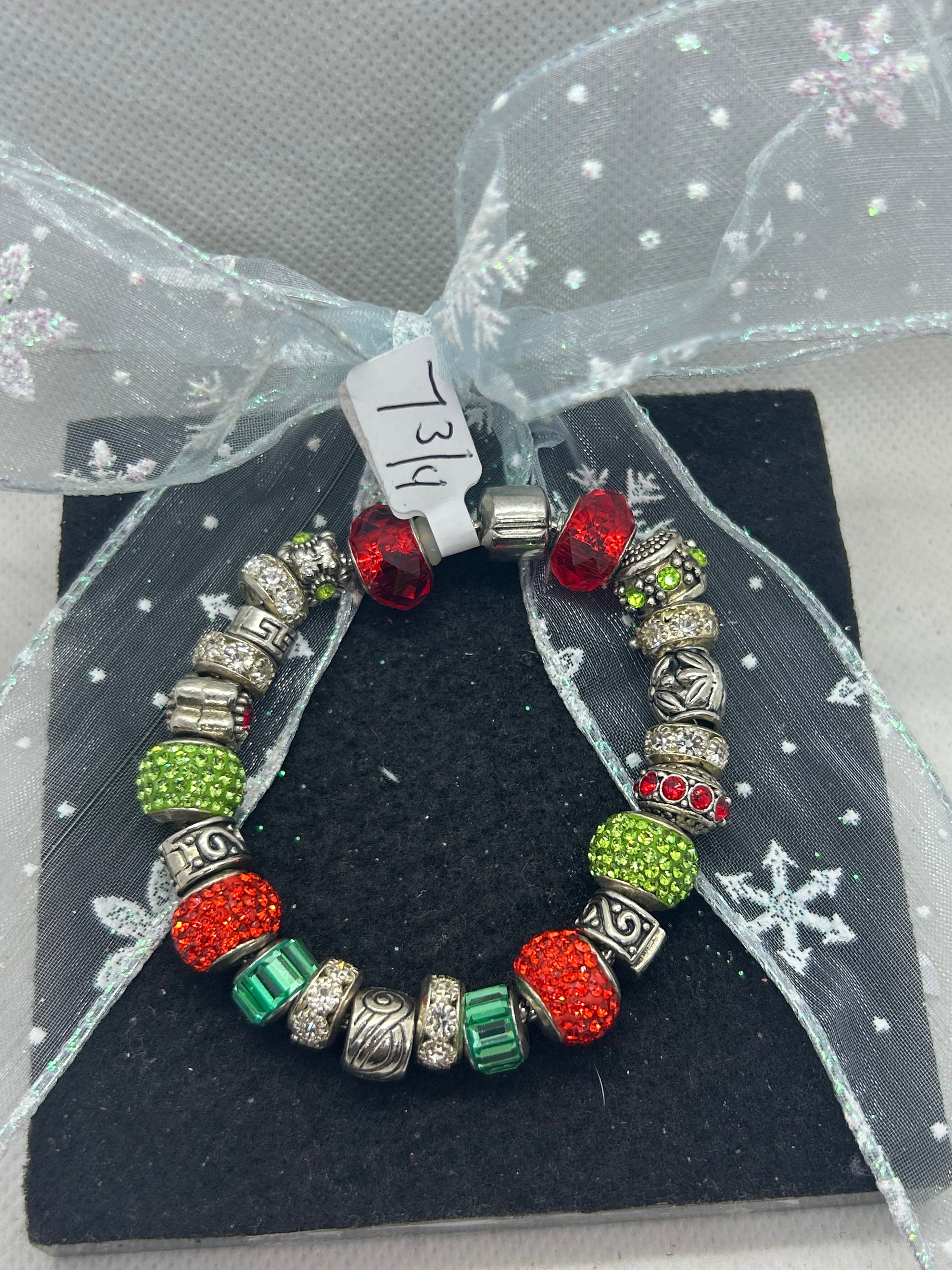 Green and Red Charm Bracelet