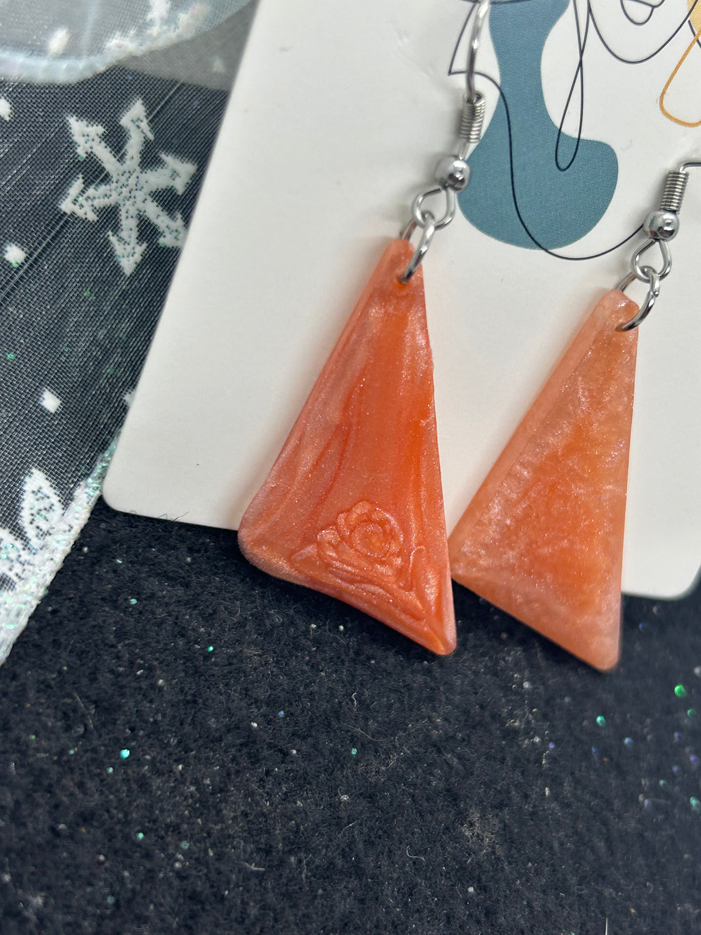 Orange Earrings