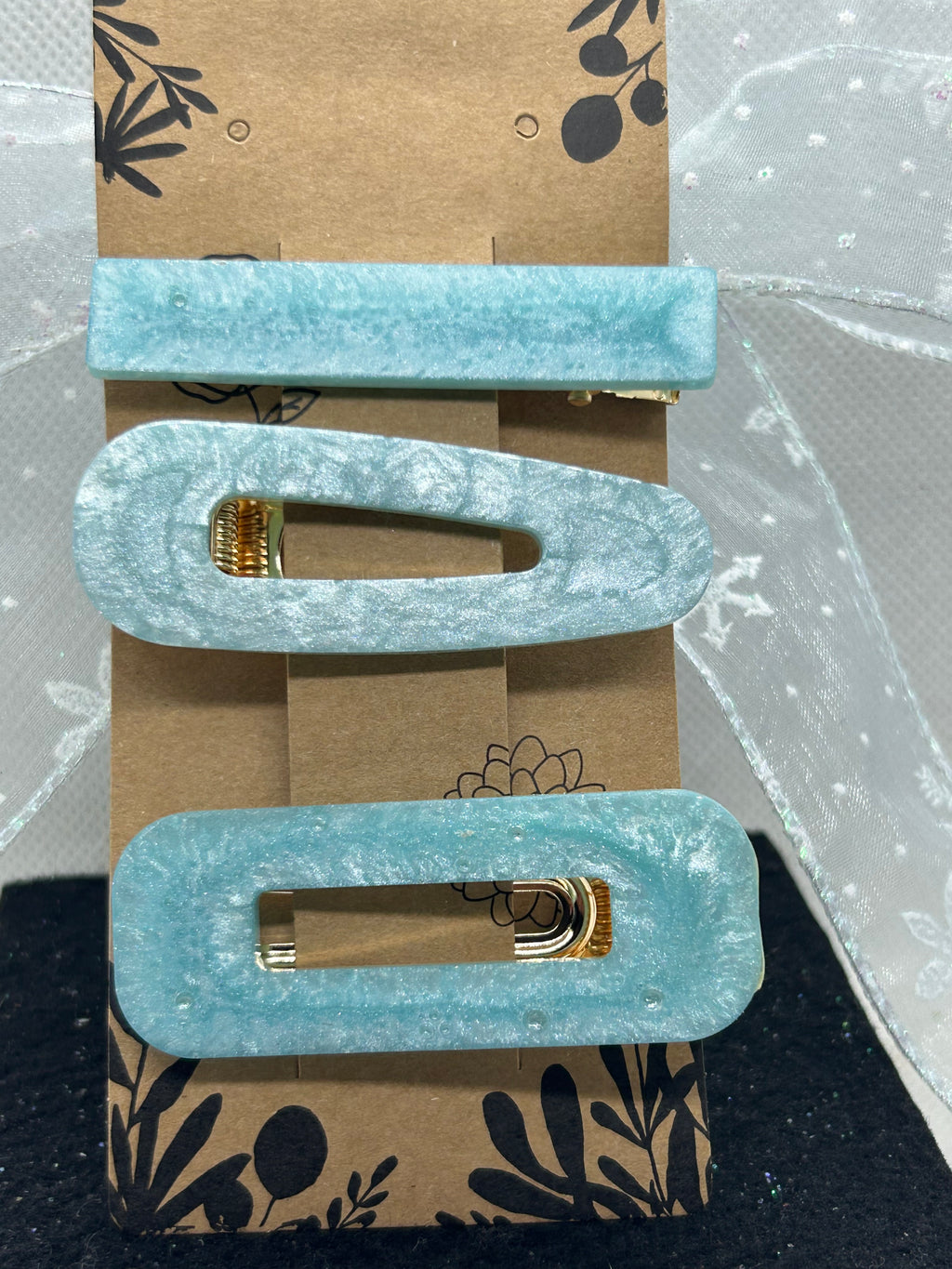 Light Blue Hair Clips