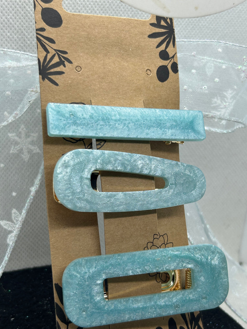 Light Blue Hair Clips