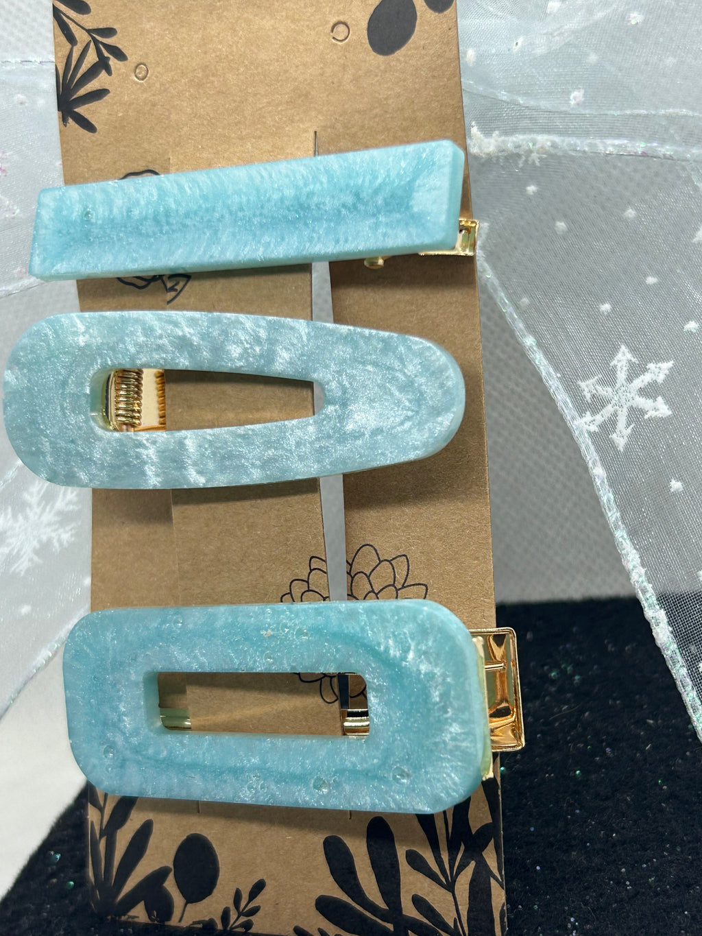 Light Blue Hair Clips