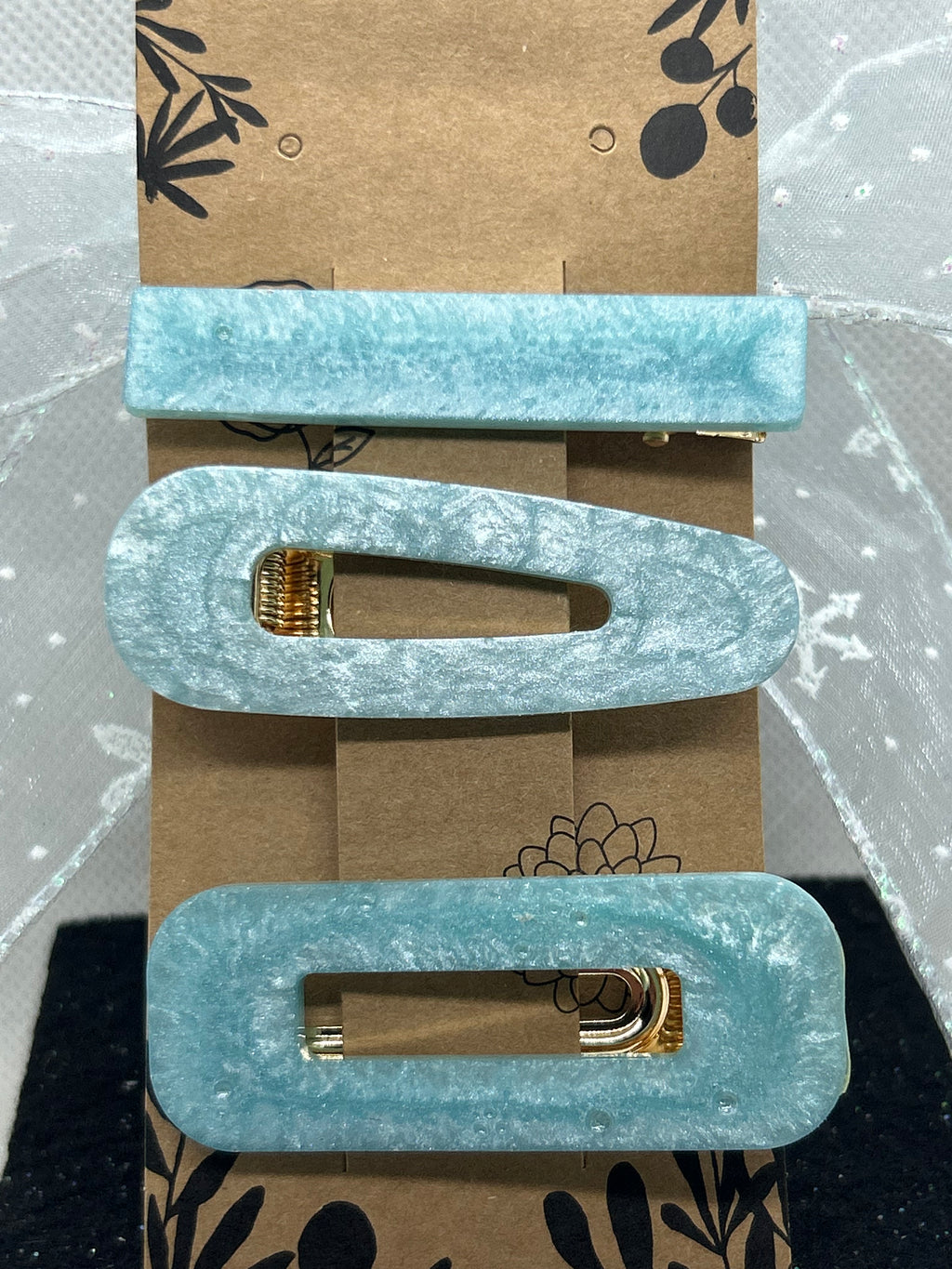 Light Blue Hair Clips