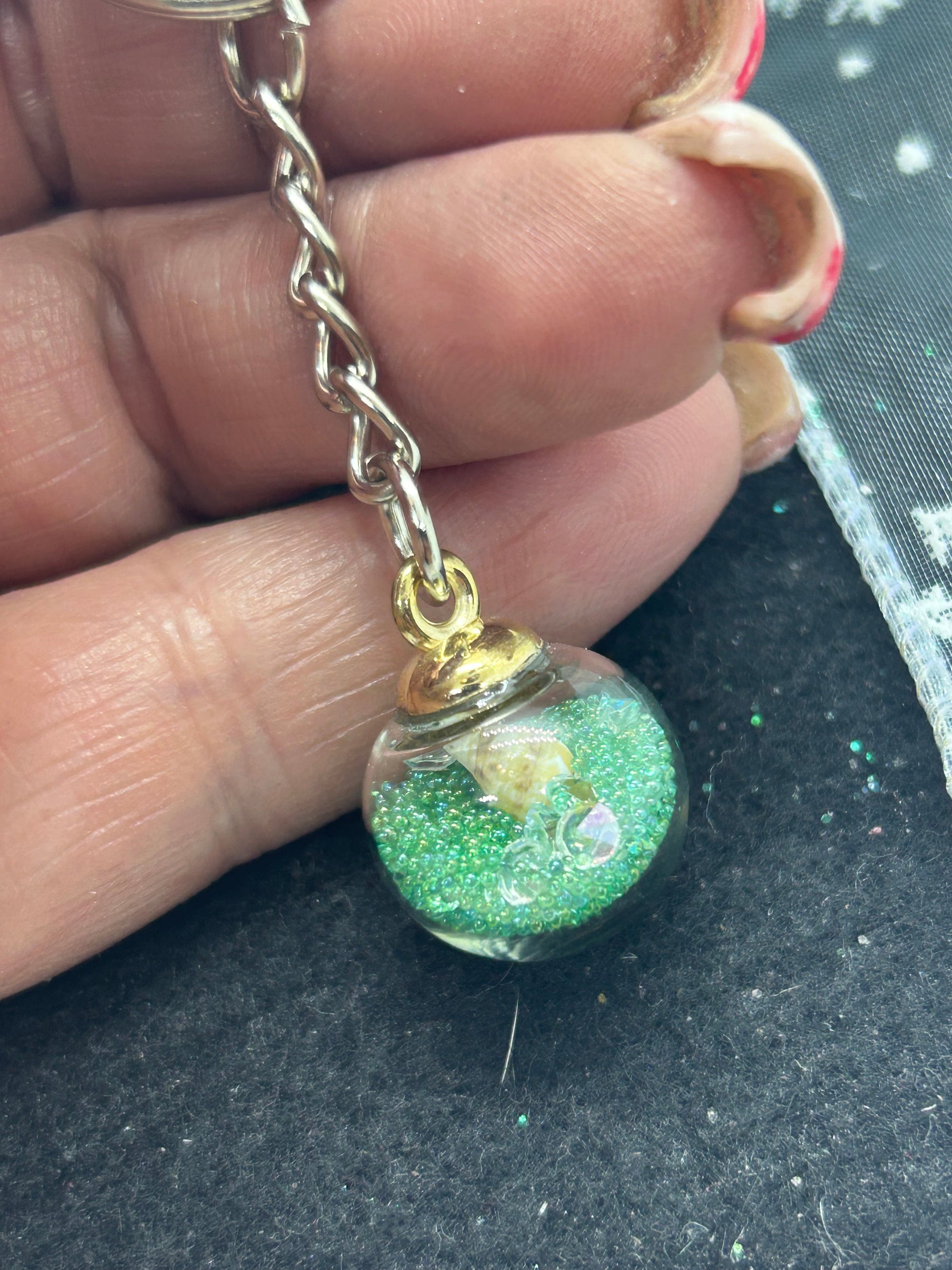 Green Globe Keychain