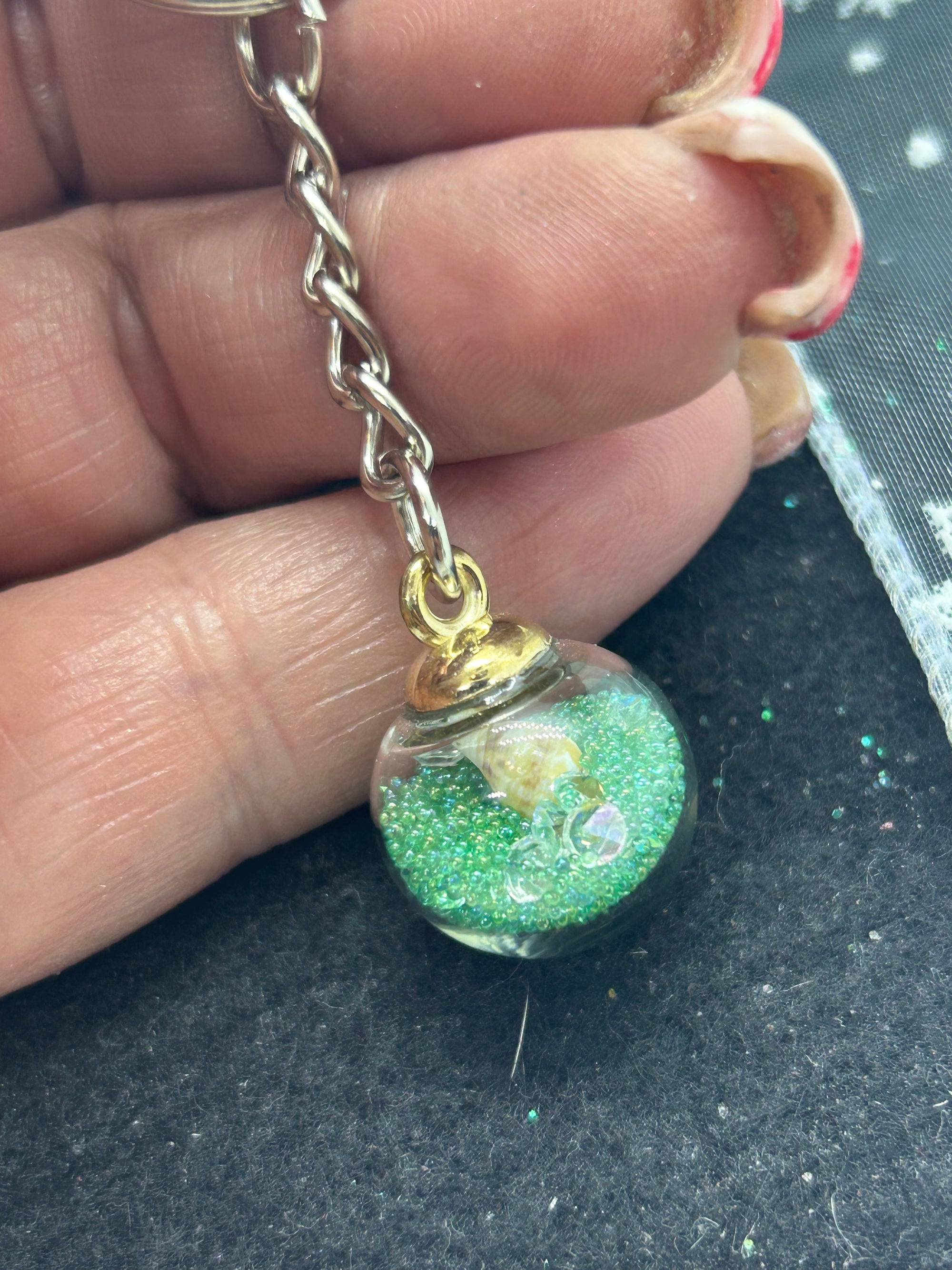 Green Globe Keychain