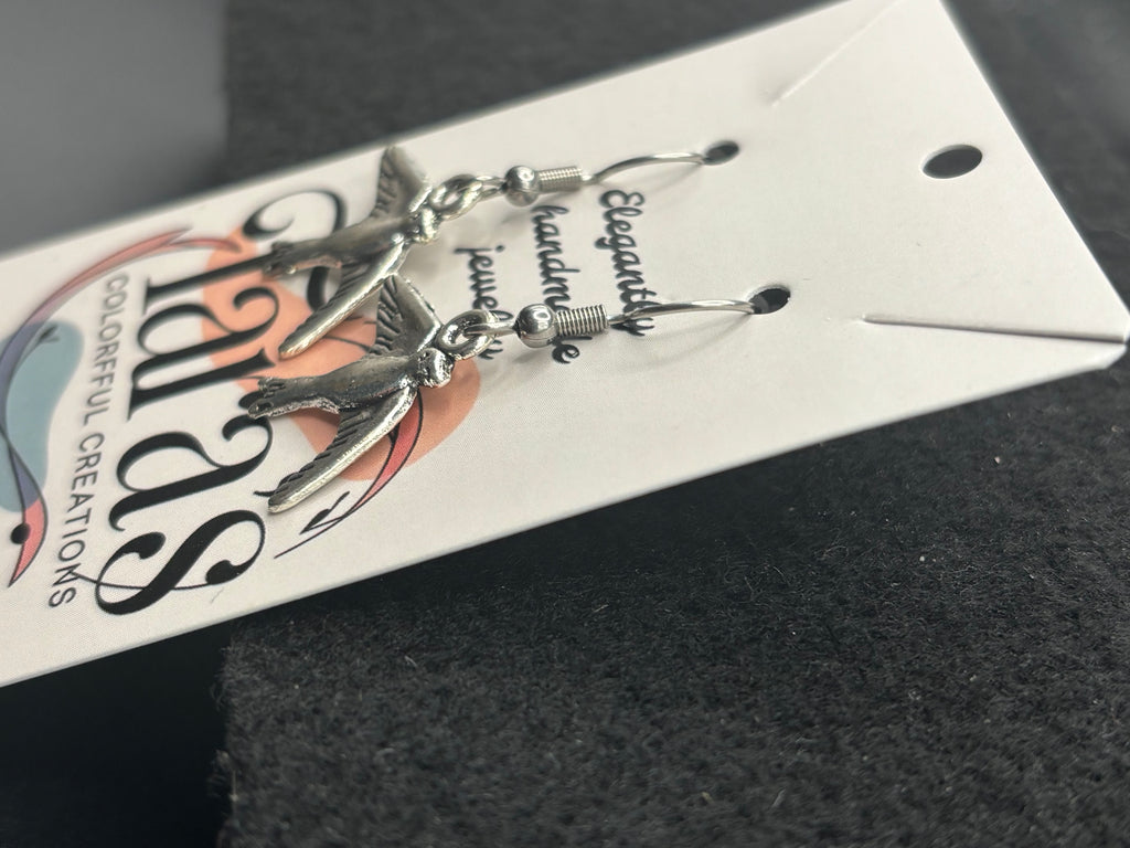 Doves In Flight Earrings