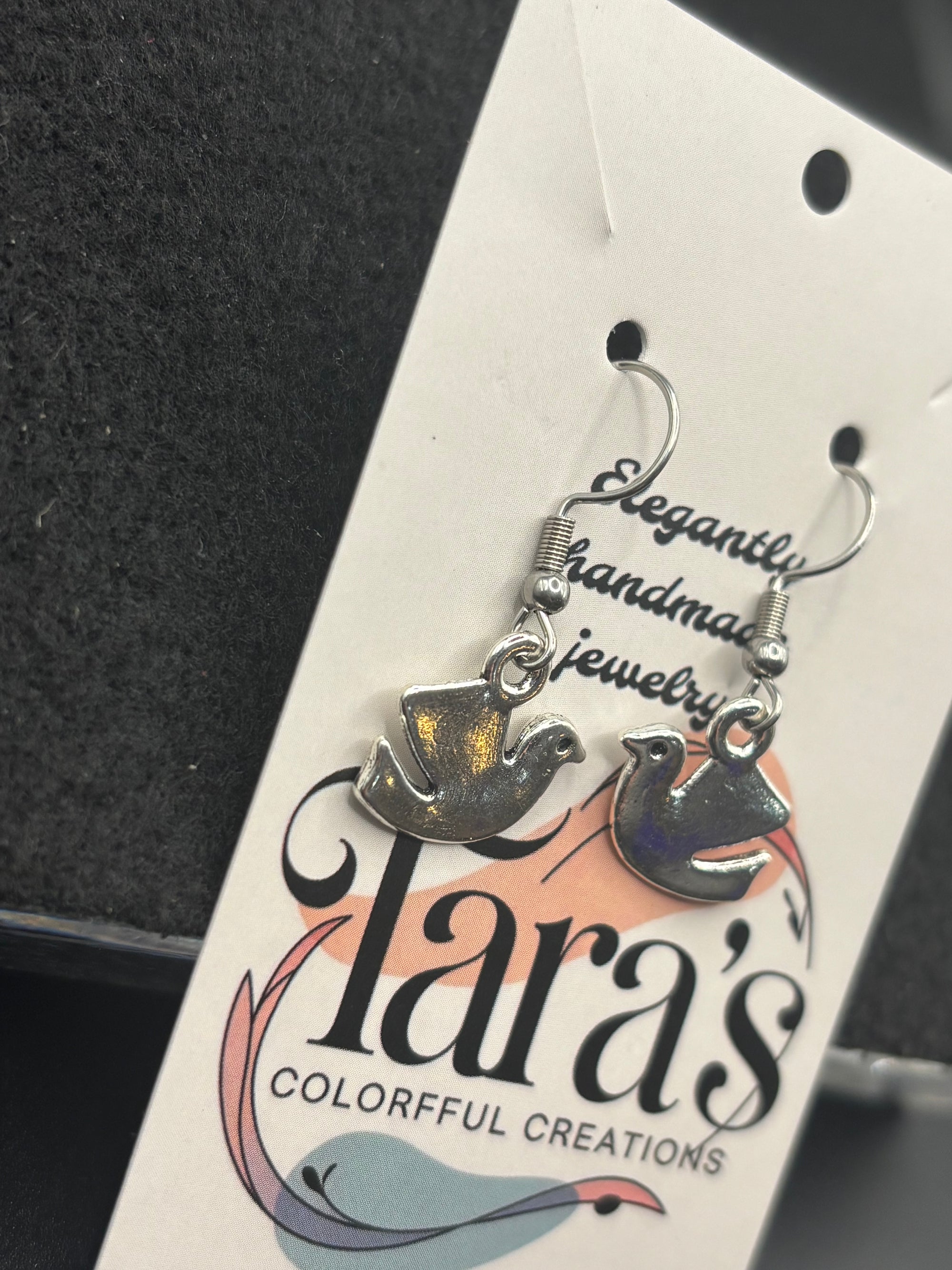 Doves In Flight Earrings