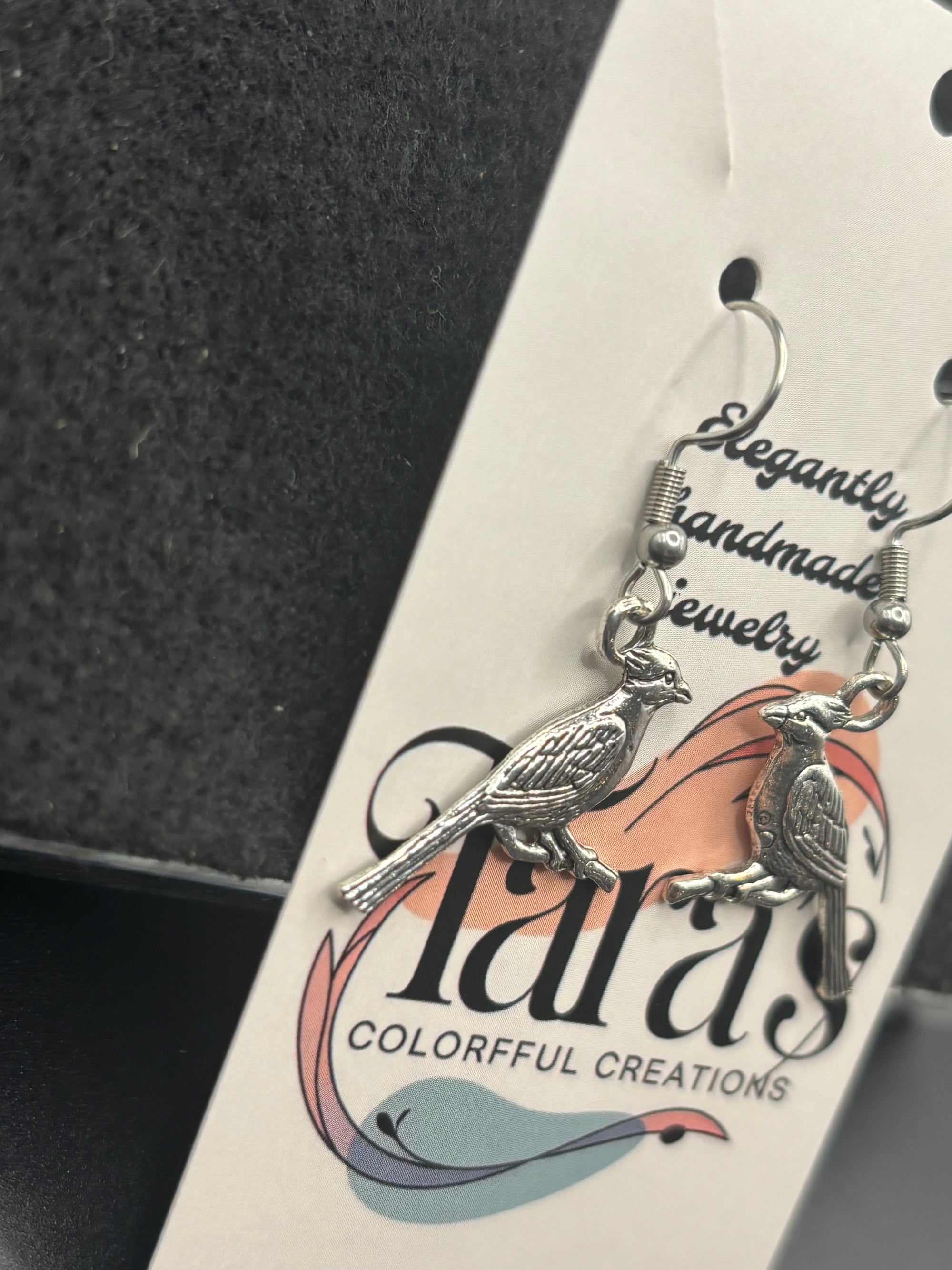 Cardinal Earrings