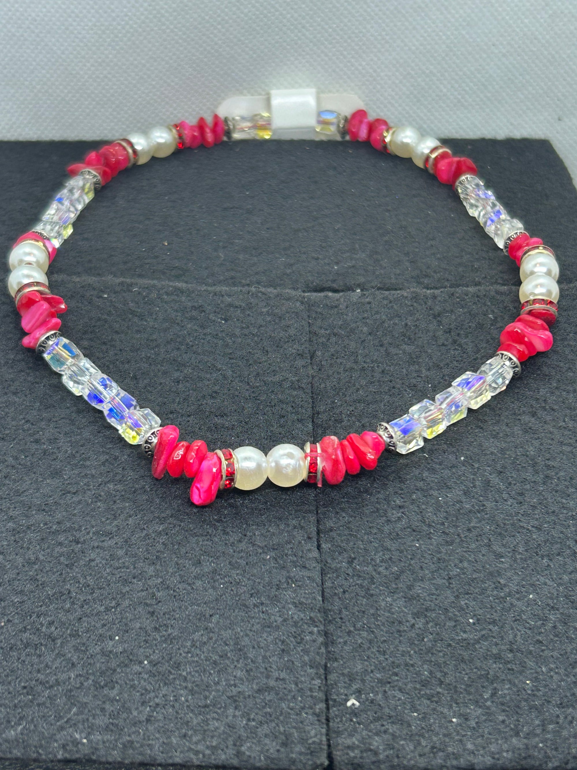 Red Natural Stone Beaded Bracelet